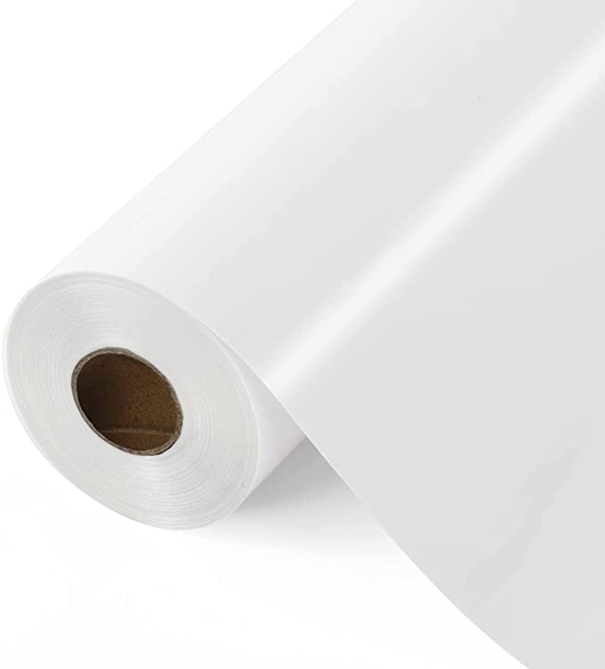 CALCA Printable Heat Transfer Vinyl Roll HTV Vinyl Rolls White Iron On Vinyl Film Eco-Solvent White HTV Rolls for Any Light or Dark Colored Fabric (19.7