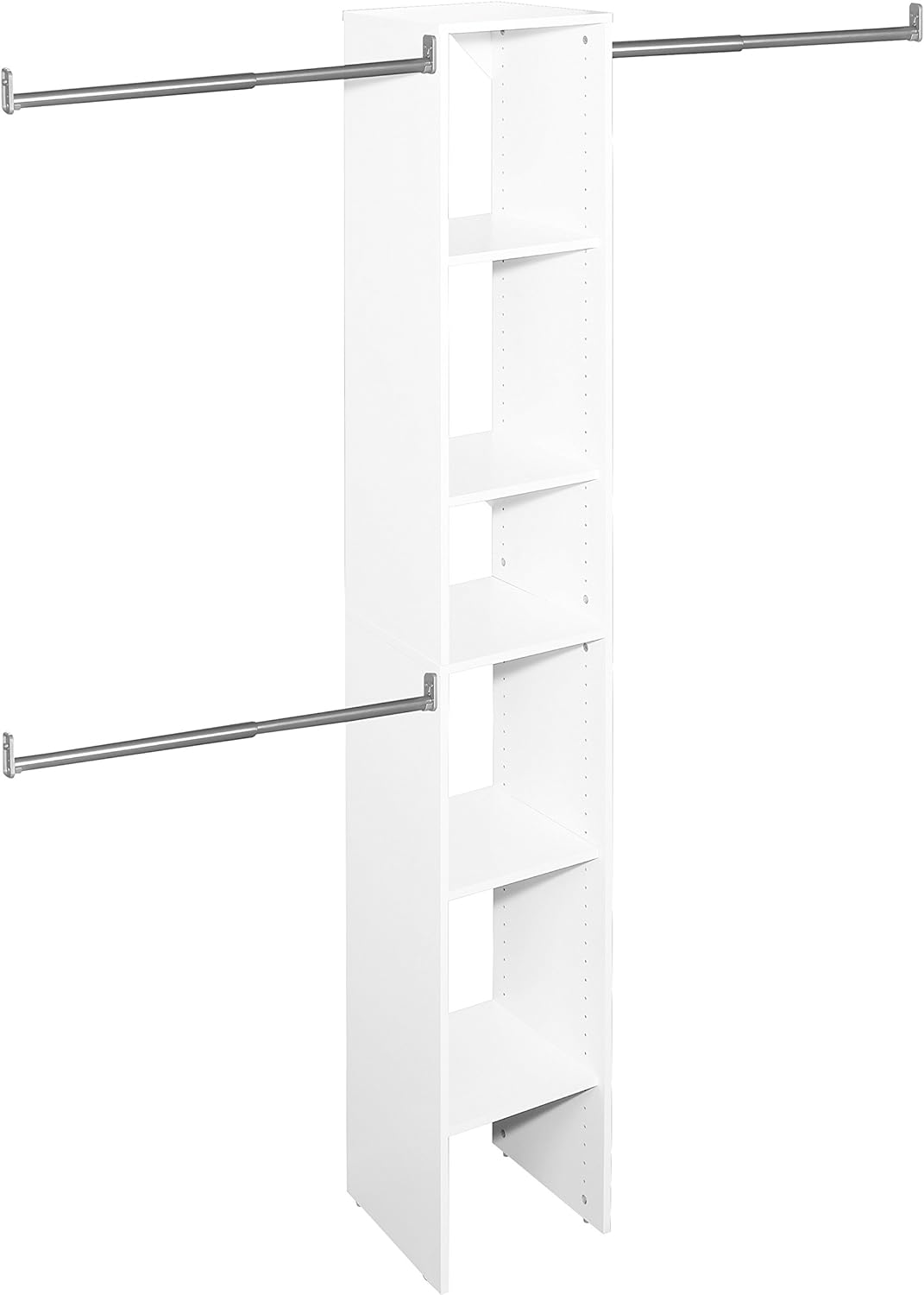 ClosetMaid 4867 SuiteSymphony 12-Inch Starter Tower Kit, Pure White