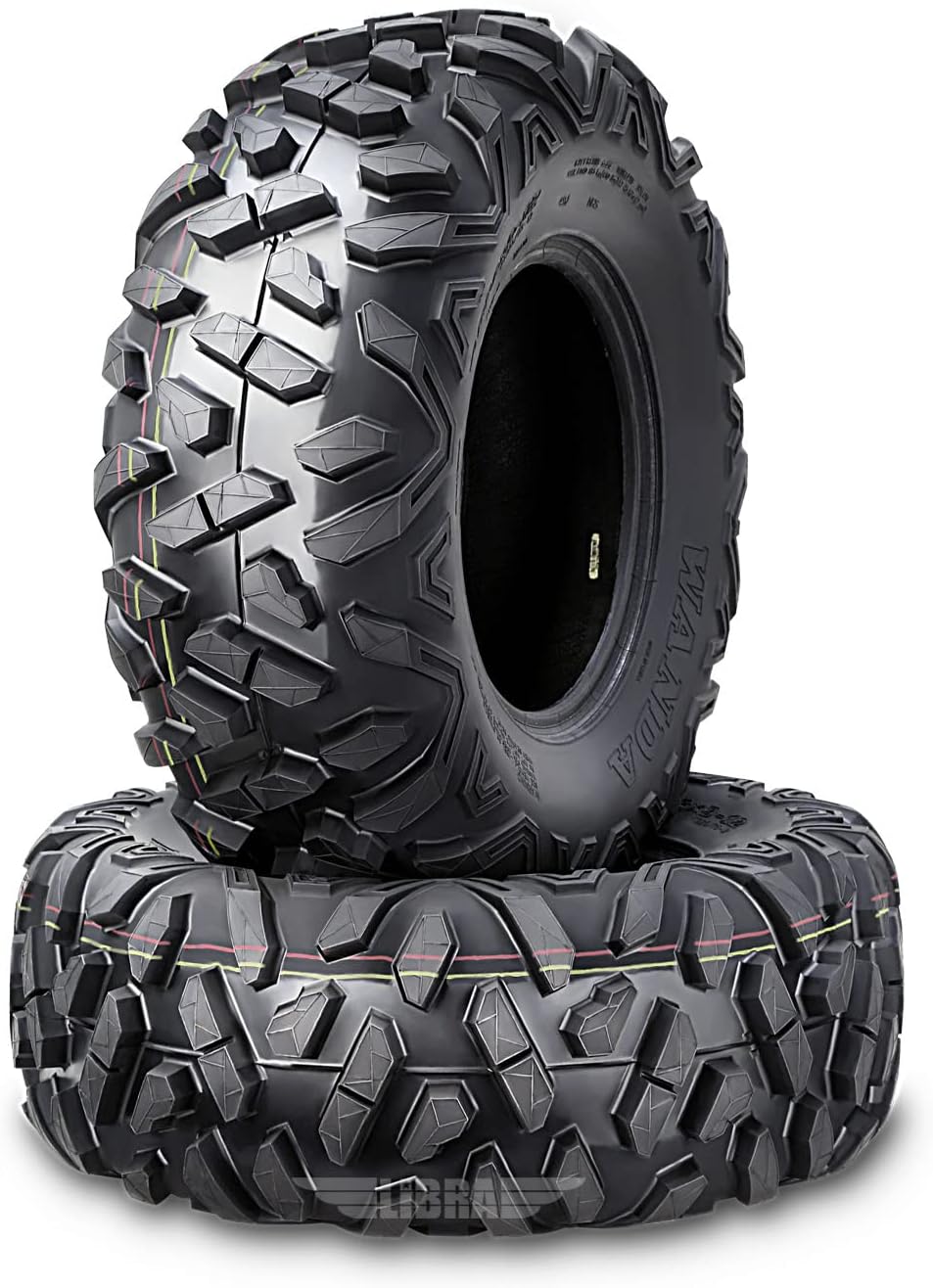 WANDA 2 ATV Front Tire Set 23x710 for 96-09 Polaris Trail Blazer 250 330 400