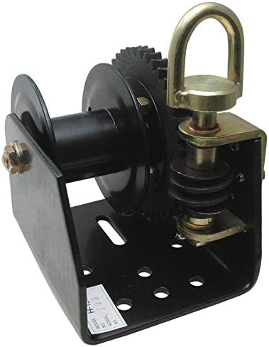 2000 lb Worm Gear Winch Single Drum (620A), Self-Locking, Powder Coated