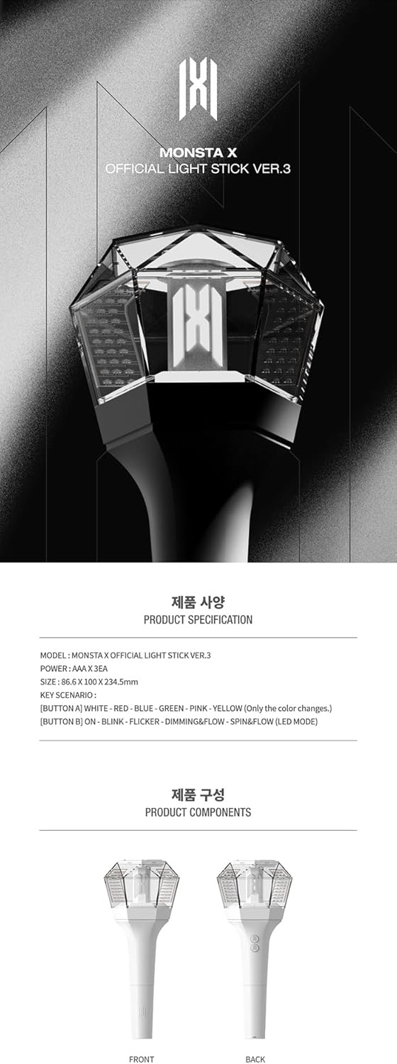 MON X - Official Light Stick Ver.3 MONBEBE FANLIGHT