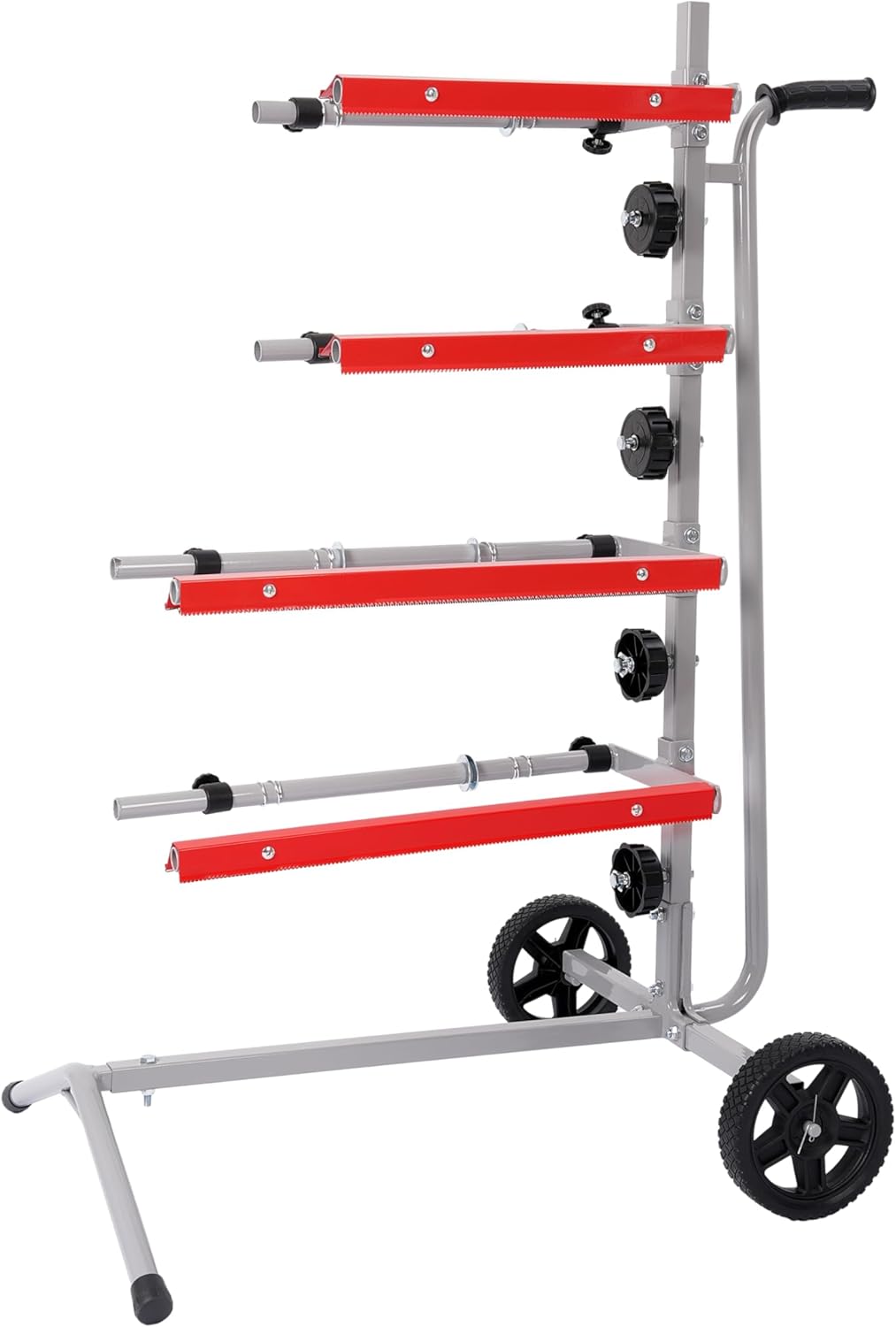 KUAFU Masking Paper Machine Station Mobile Tree Style Stand Holds 4 Bars Powder Coated