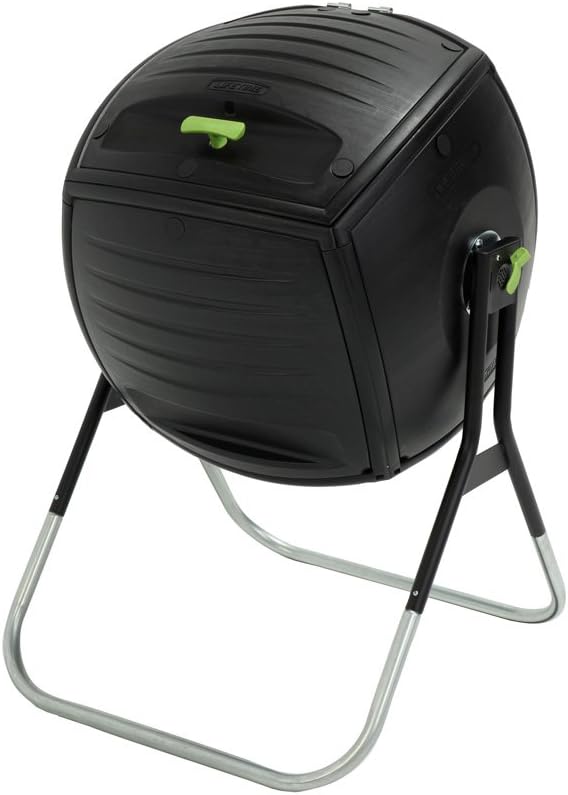 Lifetime 60076 50 gal Compost Tumbler, Black