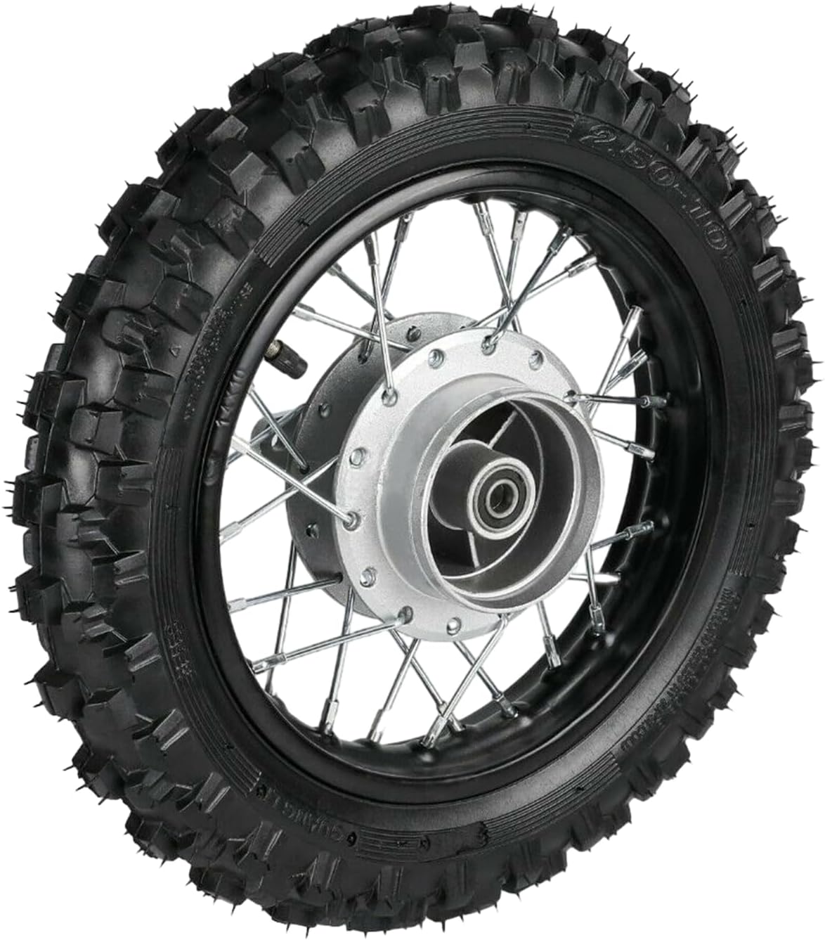 10in Rear Wheel 2.50-10 Rim Tire Assembly for Dirt Bike Pit Bike Monkey Bike 50cc-100cc