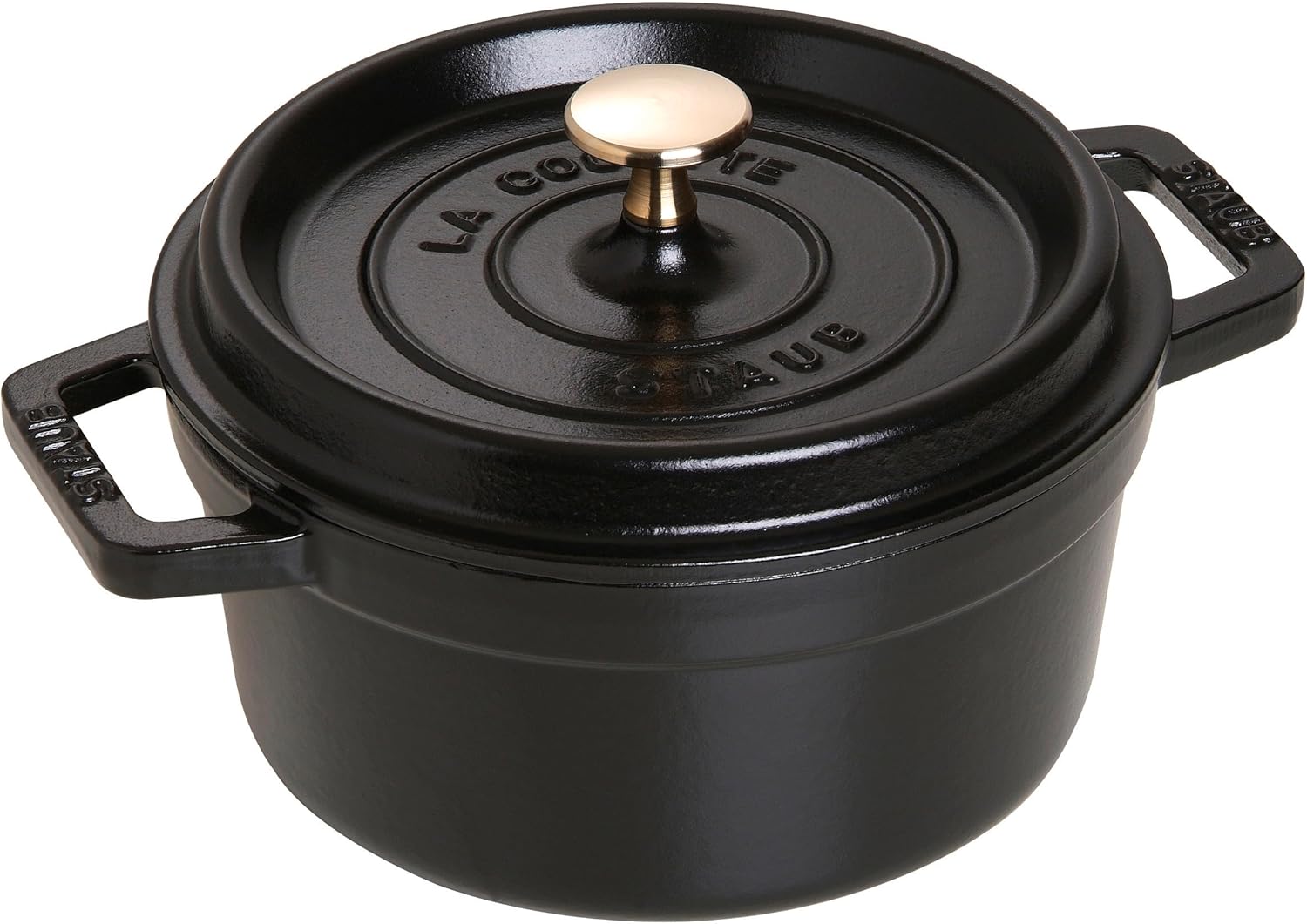 STAUB 40509-487-0 Cocotte Round 20cm Black