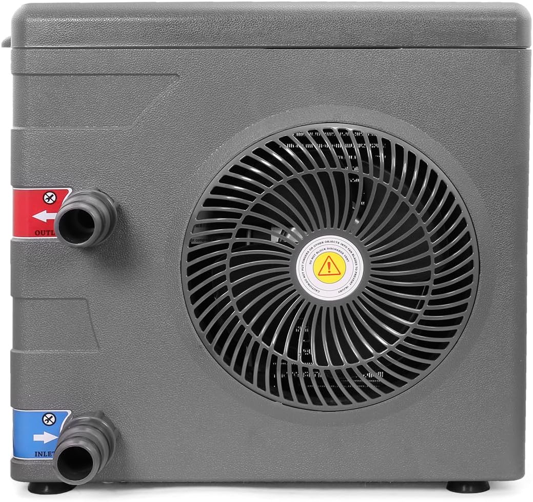 XtremepowerUS 14,800BTU/HR Pool Heater for 4,000 Gallons Above Ground Pools, Pool Heat Pump Pool Titanium Heat Exchanger, 115V