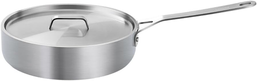 Non-Stick Pan Kitchen Funiversal With Lid No Oily Fume Frying