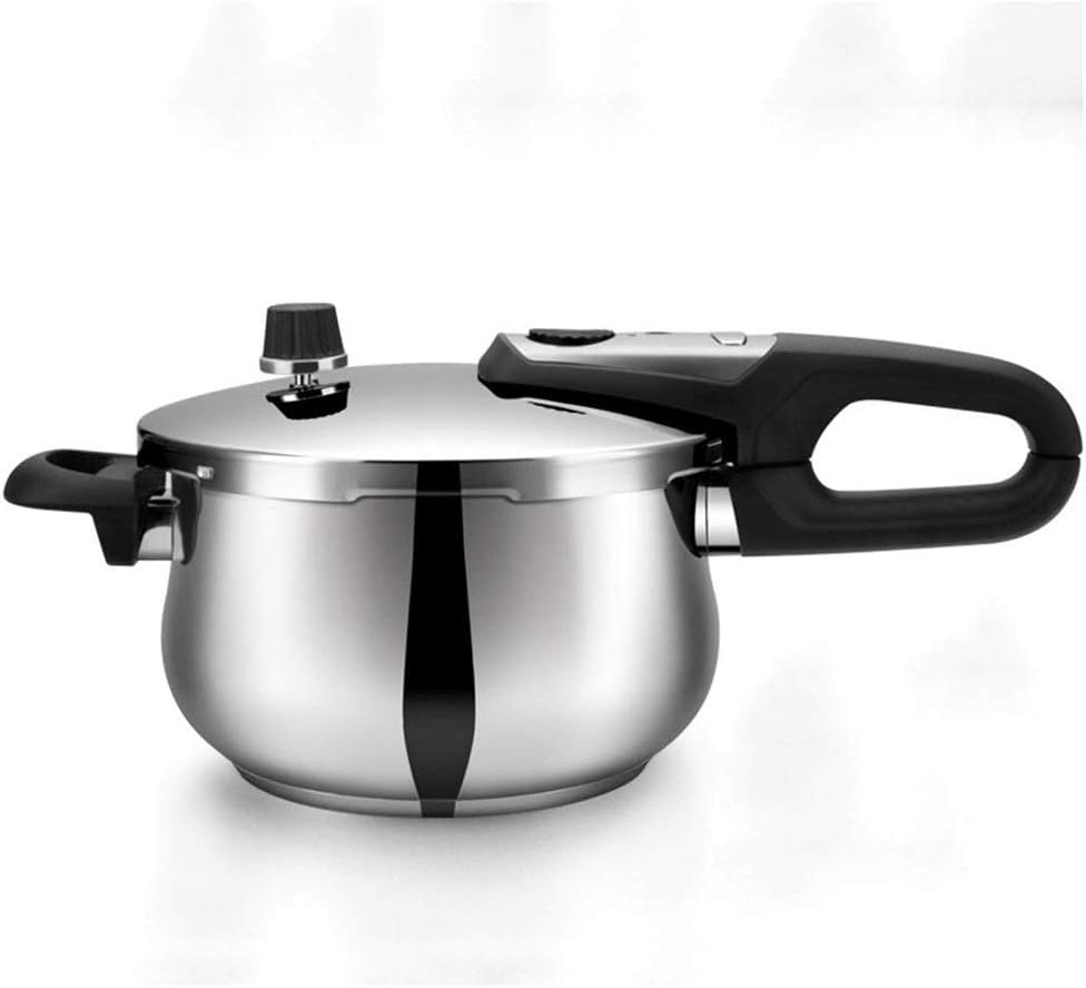 Pressure Cooker, Stainless Steel Cookware, Adjustable Pressure Limiting Valve, Hand Operated Switch,Compatible for Induction, Gas, Electric