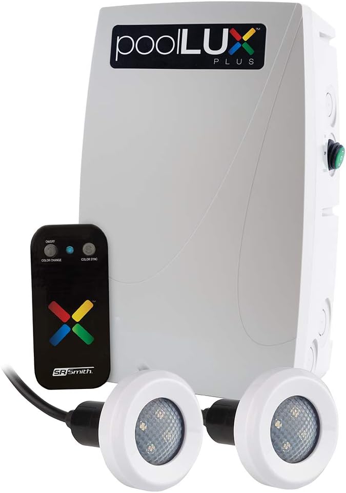 S.R.Smith pLX-PL60 60W Poollux Plus Lighting Control with Wireless Remote, light gray