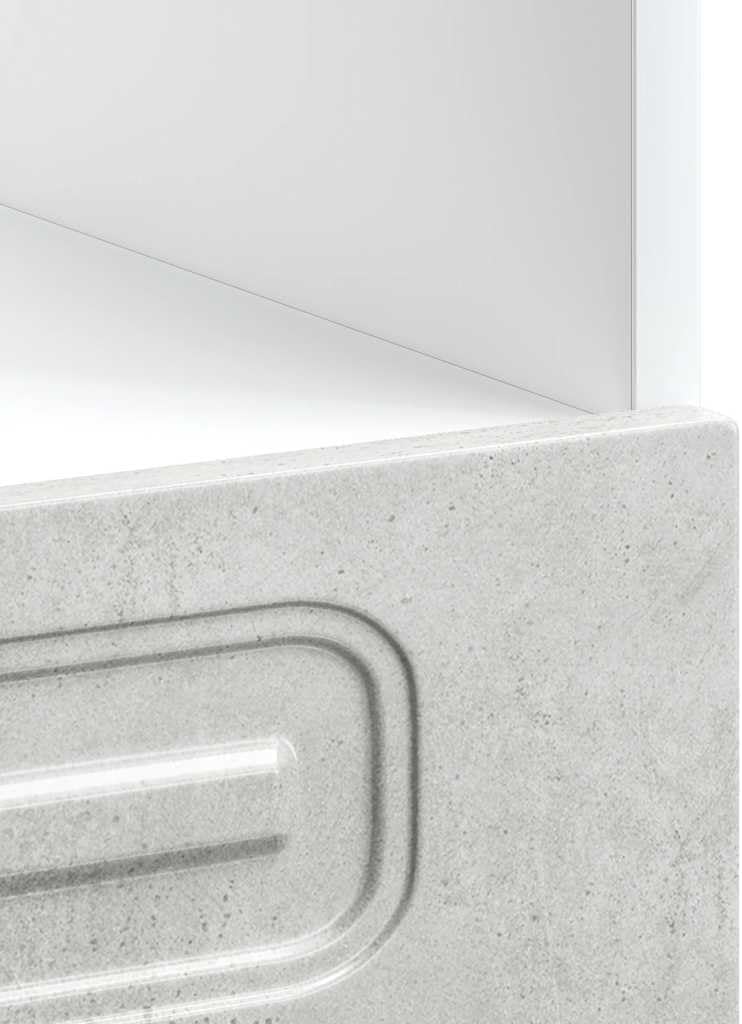 vidaXL Oven Cabinet Concrete Gray Engineered Wood Compact