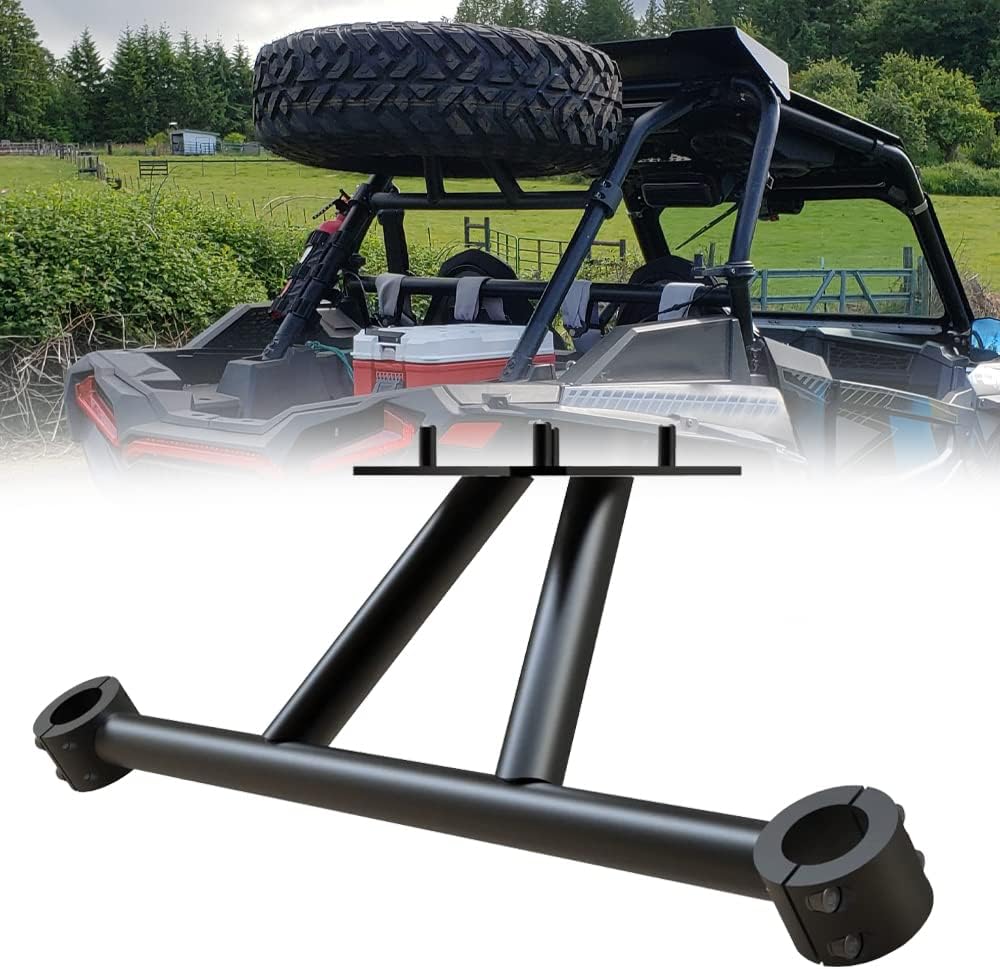 ELITEWILL RZR Spare Tire Mount RZR Spare Tire Rack with Black Powder Coating Fit for 2014-2022 Polaris RZR XP 1000/4 1000 /Turbo Replace OEM # 2879464 - UP to 30