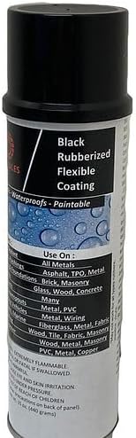 Hercules Clear Rubberized Flexible Coating - 20 oz Can - 6/Case Aerosol Spray - Transparent Rubber Sealant - Flexible & Paintable -Waterproof Protection for Skylights, Roofs, Gutters & More