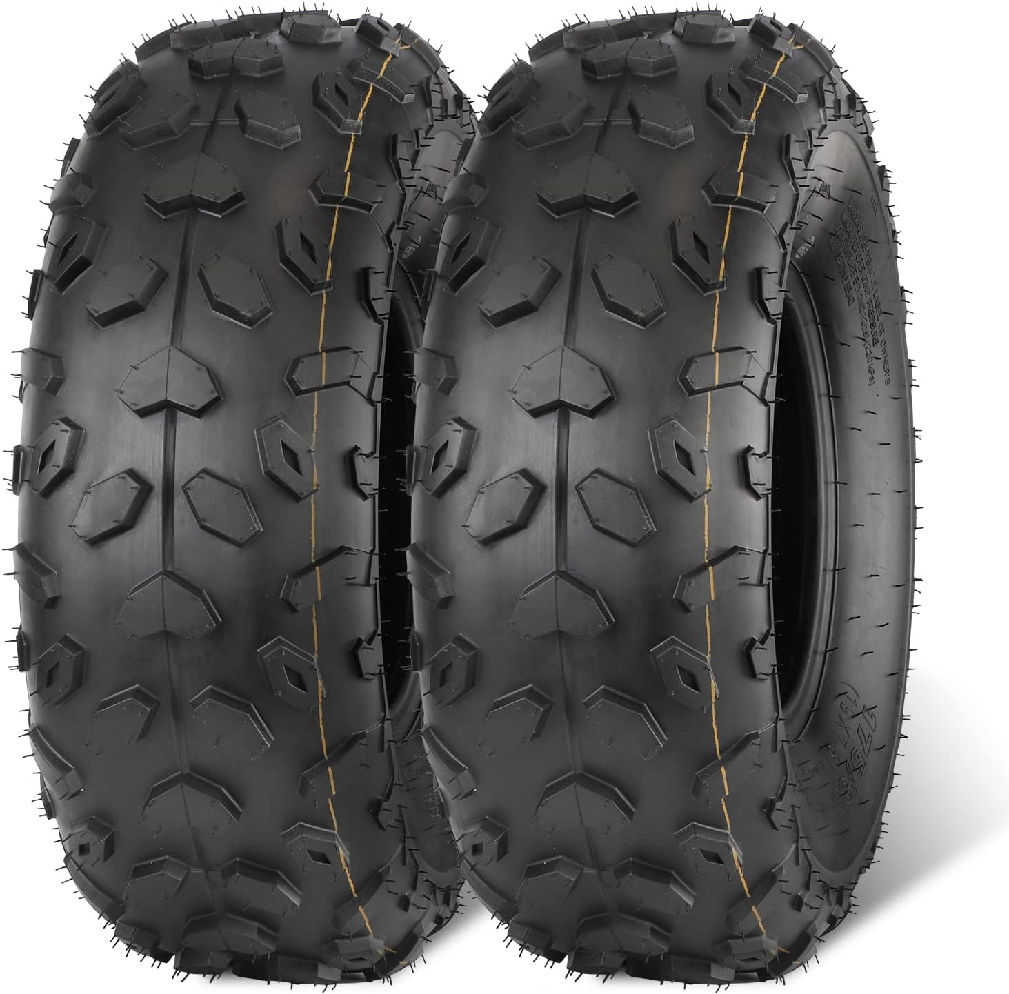 MaxAuto ATV Tires 19x7-8 19x7x8 19x7 8 ATV UTV Off-Road Tire All-Terrain Mini Bike Tire 4PR Tubeless Sport-tire, Set of 2