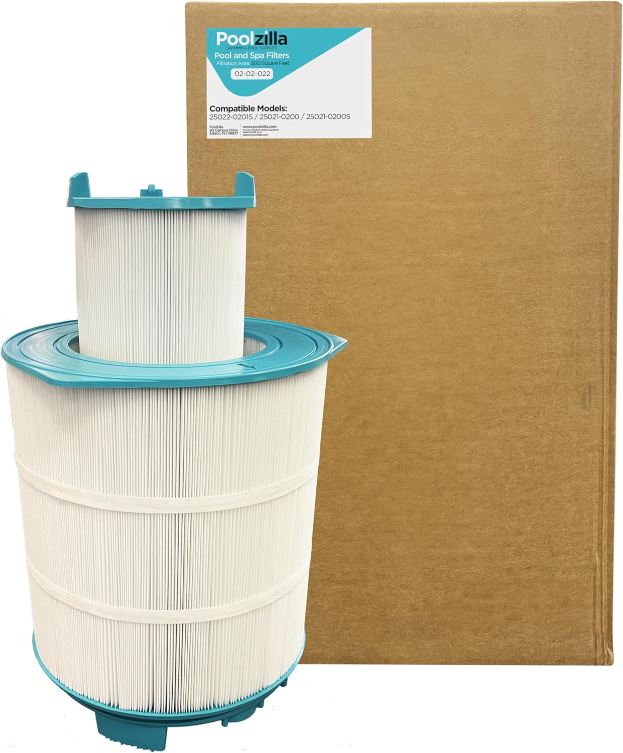 Poolzilla Inner and Outer Filter Cartridge Replacement, Compatible with Pentair Sta-Rite System 3 S7M120, 25021-0200S [L x OD: 24