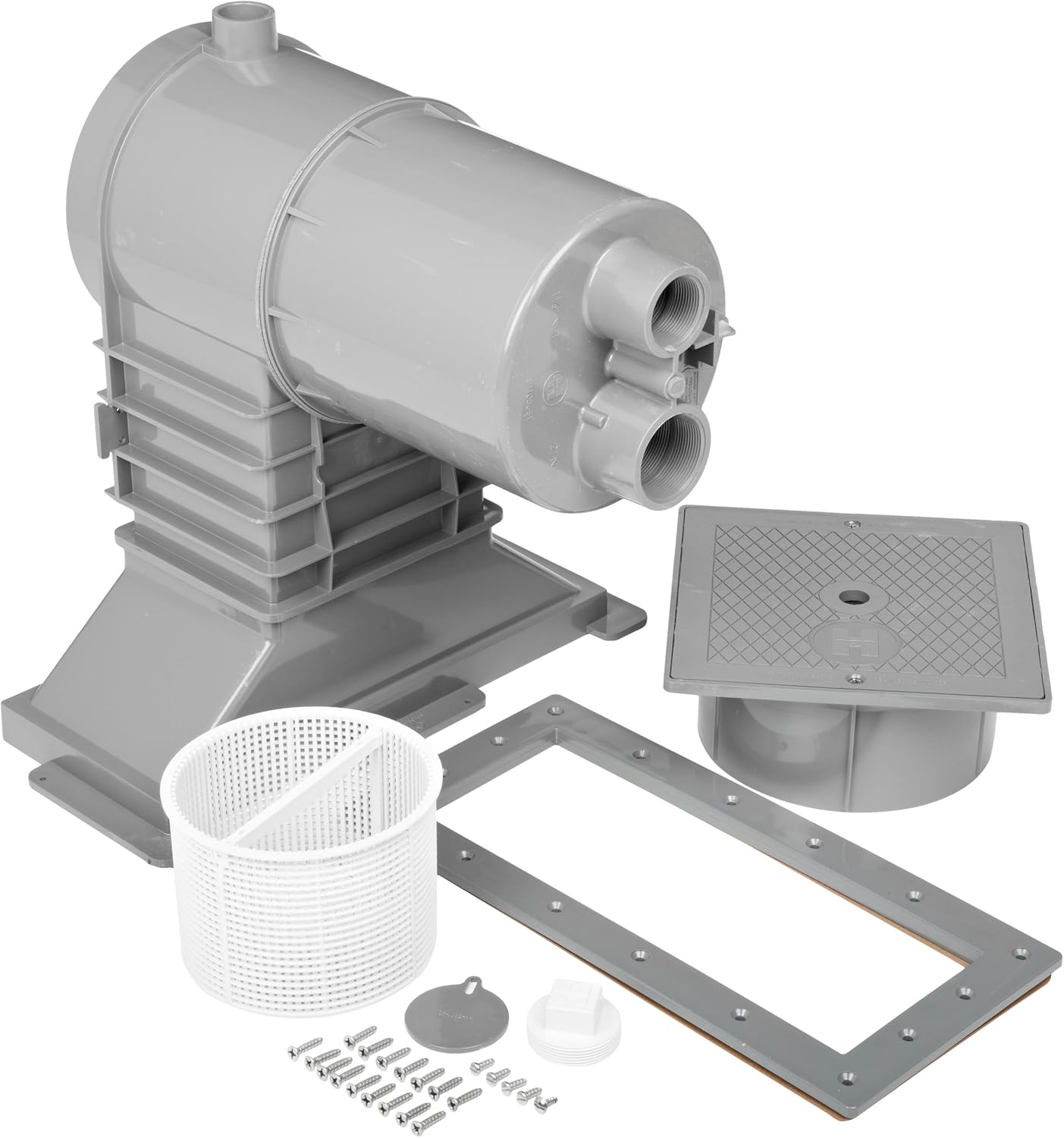 Hayward SP10852OMDGR 1-1/2-Inch FIP Dark Gray Wide Track Auto-Skim Skimmer with Outside Mount