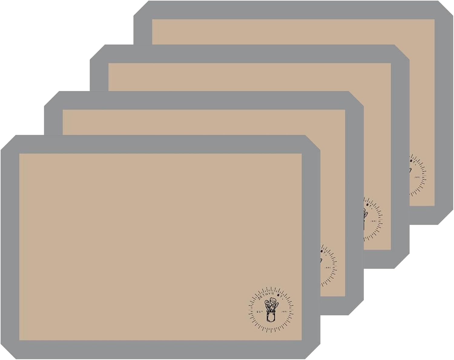 Silicone Baking Mats, Full size, All Purpose, Baking Sheet Liners, Pack of 10, Oven Safe, (17 x 25 inch), Non-Stick, Silicone Baking Sheet Liner, Perfect For Baking Macarons Cookies And Cakes