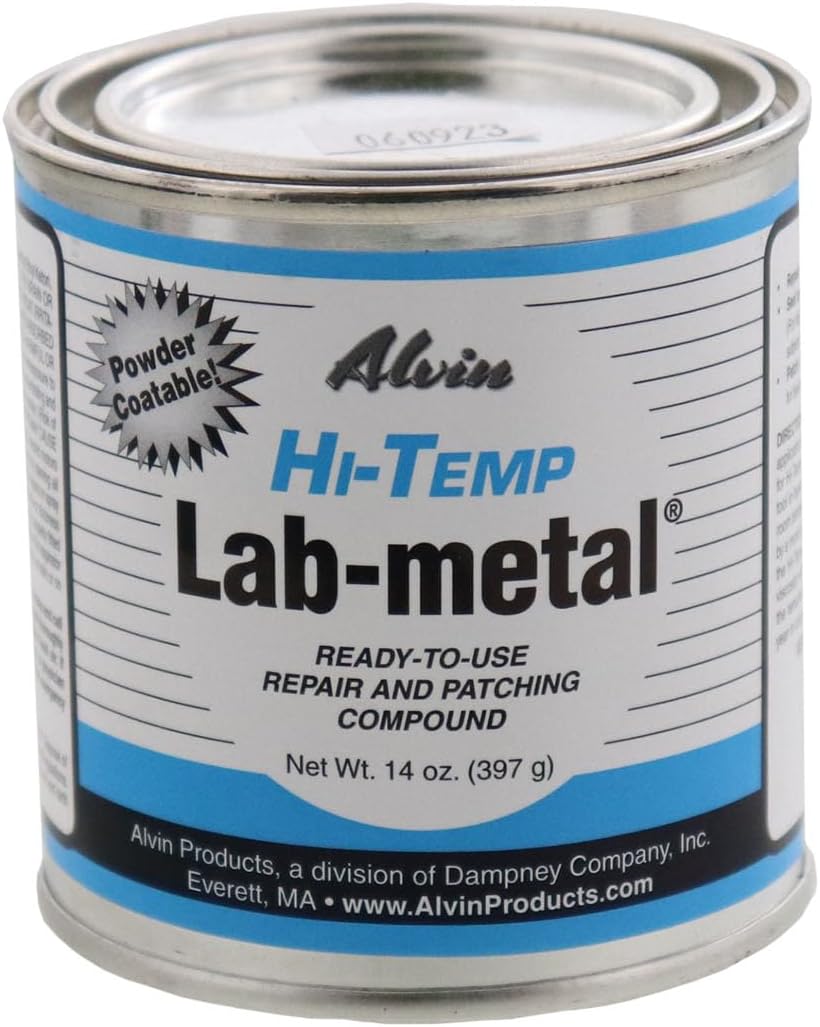 Alvin 14 oz Lab Metal Hi Temp Repair and Patching Compound Withstands Temps Up to 1000F