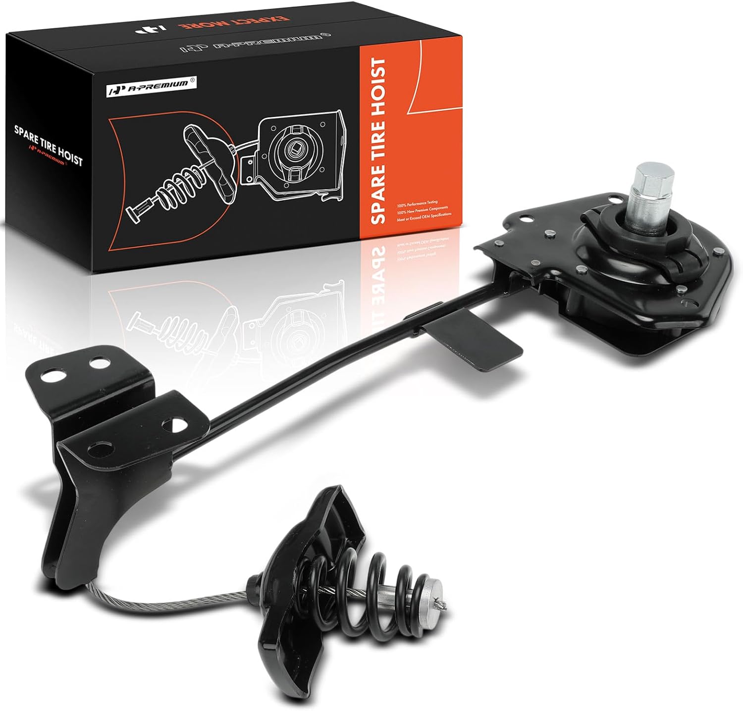 A-Premium Spare Tire Hoist Spare Tire Winch Carrier Compatible with Kia Sedona 2015 2016 2017 2018 2019 2020 2021