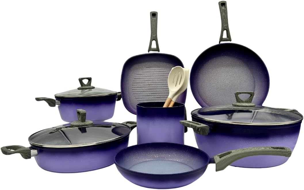 Terracotta 12 Piece Cooking Set with Milk Cup - Terracotta