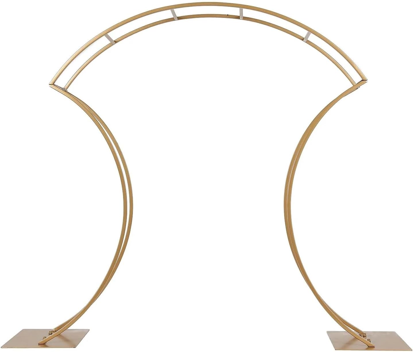 Gold 38 in Curvy Metal Flower Arch Display Stand Table Centerpiece Wedding Party Events Reception Decorations Supplies