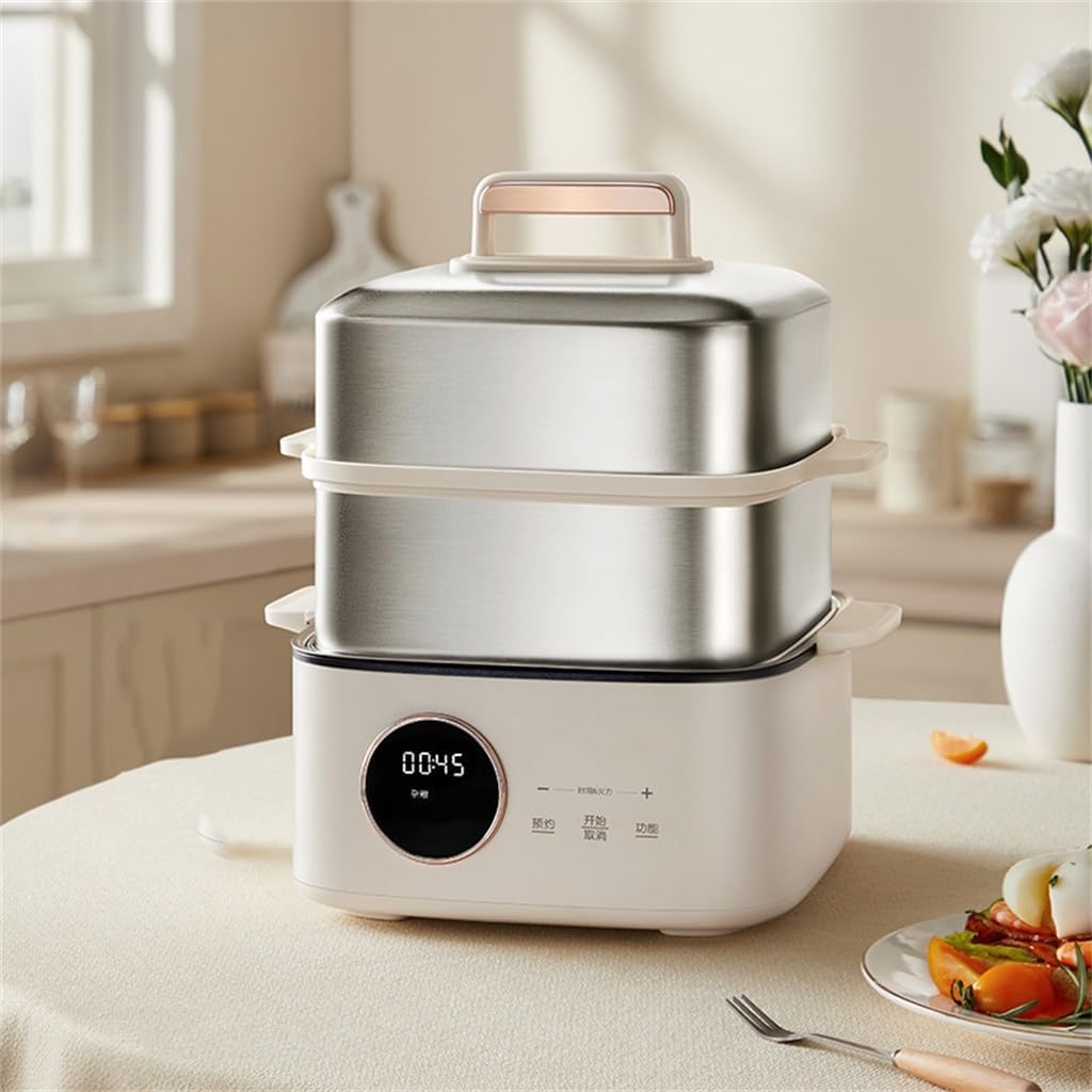 Electric Steamer Stainless Steel Multifunctional Household Three Layers Steam Stew Electric Steamer Breakfast Machine