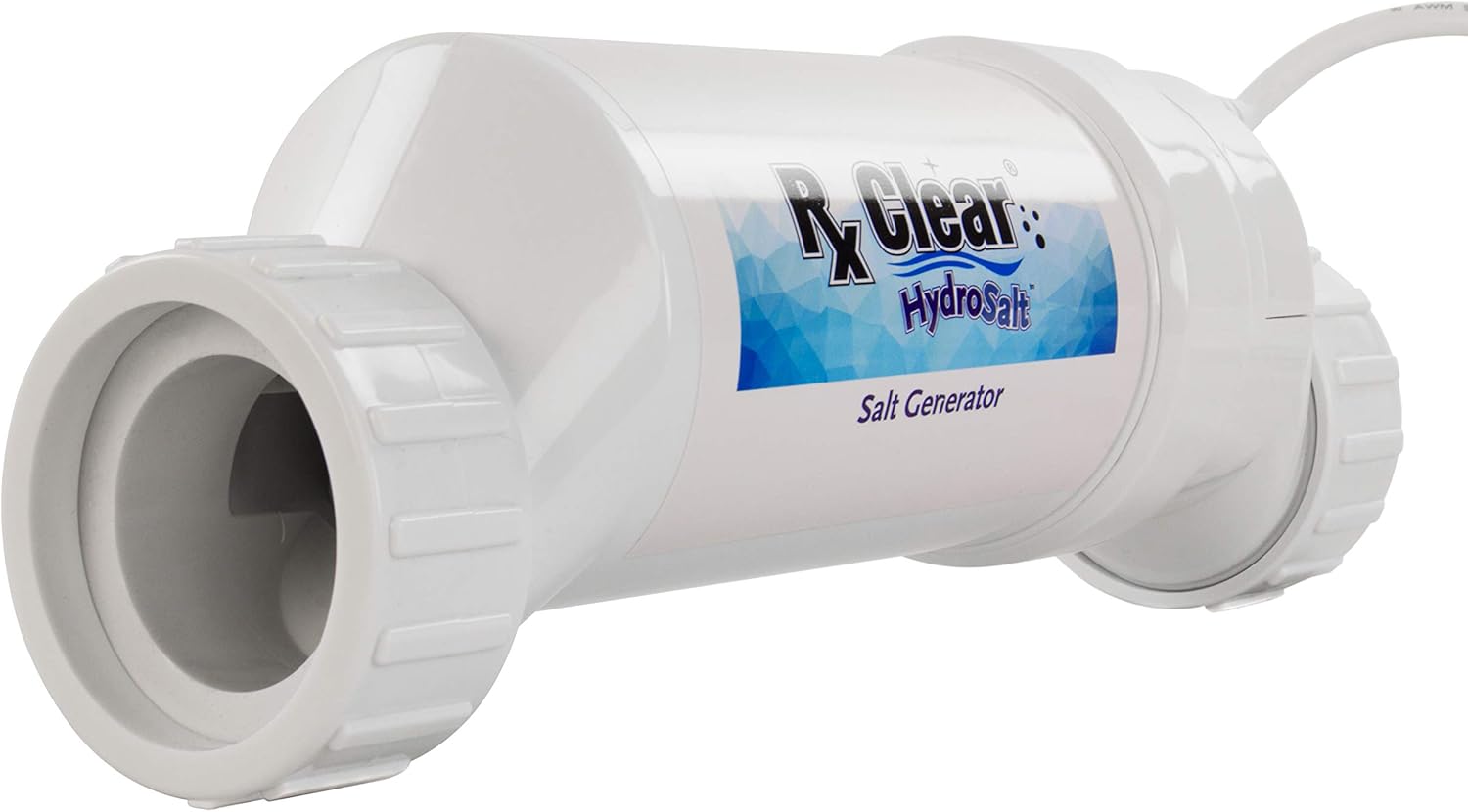 Rx Clear Replacement Hydrosalt Salt Cell Chlorinator for Inground Swimming Pools | Compatible with Hayward T-Cell-9 Systems | 30,000 Gallons | Enjoy Silky Smooth Skin Without The Smell of Chlorine
