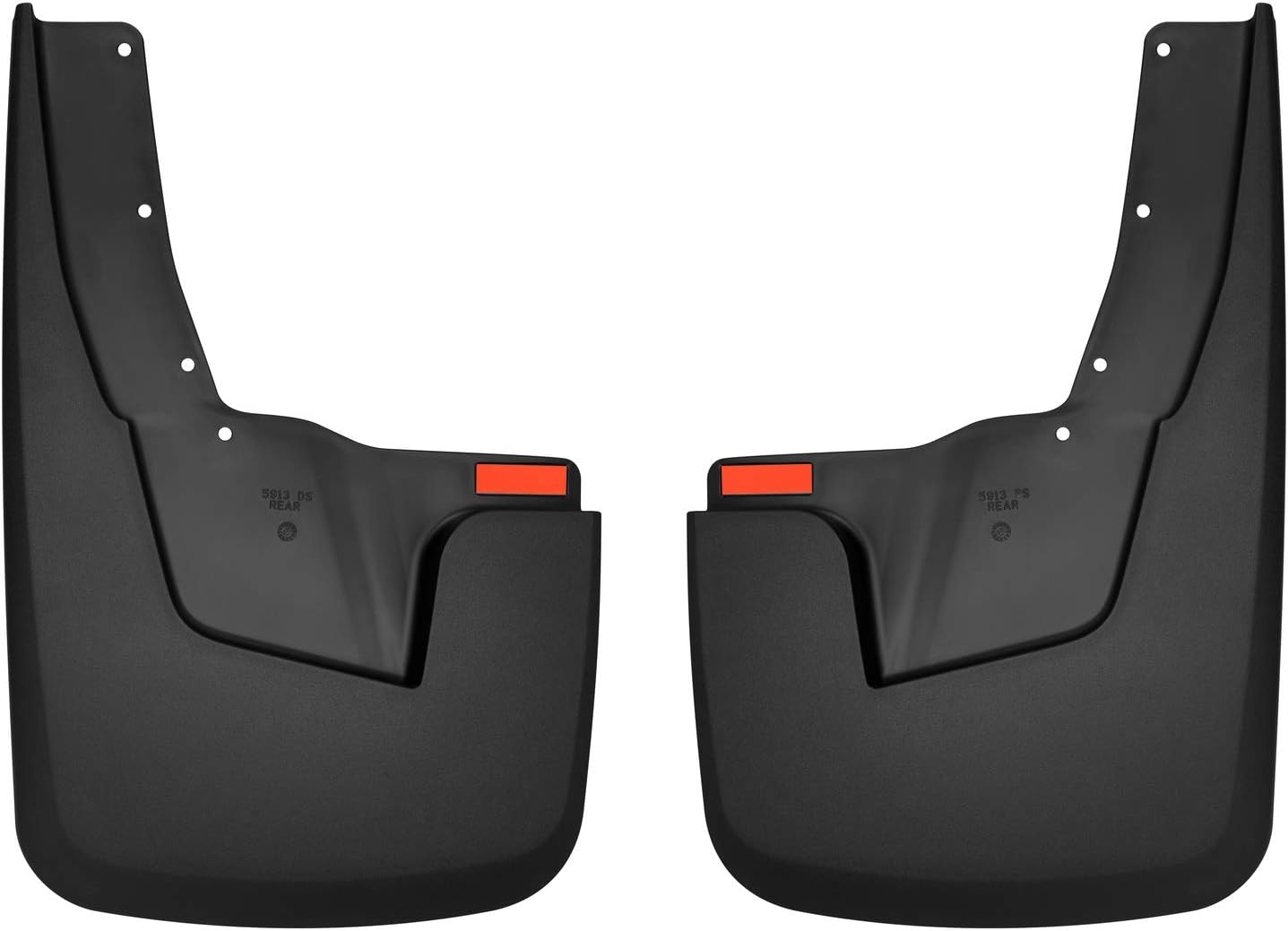 Husky Liners — Front & Rear Mud Guards | Fits 2019-2024 Ram 1500 (New Body Style) w/OEM Fender Flares - Black, 4 Pc | 58136