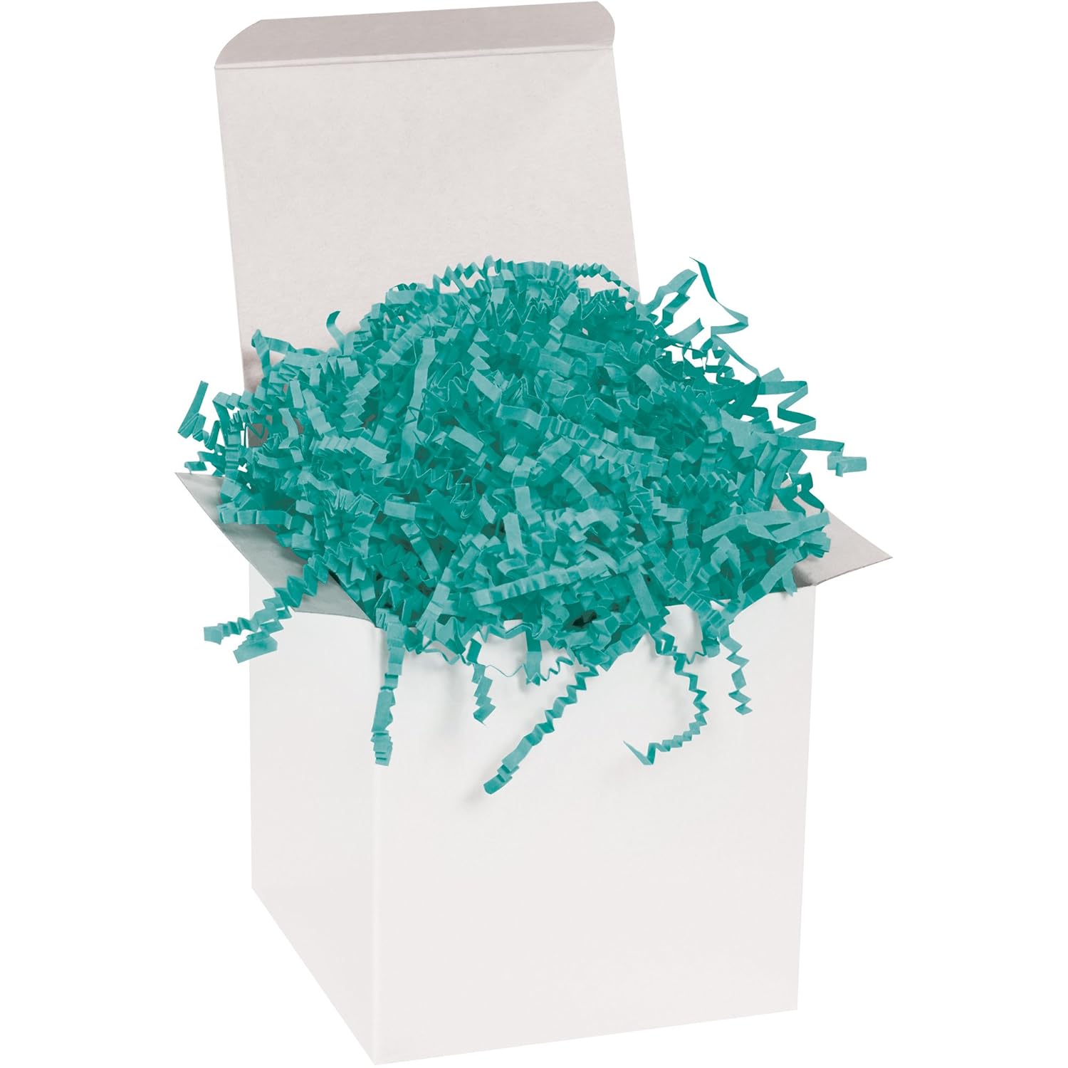 Partners Brand 10 lb. Teal Crinkle Paper Packing, Shipping, and Moving Box Filler Shredded Paper for Box Package, Basket Stuffing, Bag, Gift Wrapping, Holidays, Crafts, and Decoration