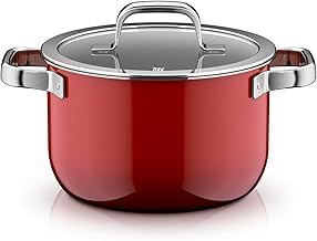 WMF Fusiontec Mineral Pro 0519545290 Cooking Pot with Lid, 20 cm, Scratch-Resistant Material, Induction Pot, Suitable for All Types of Cookers, Made in Germany, Passion Red