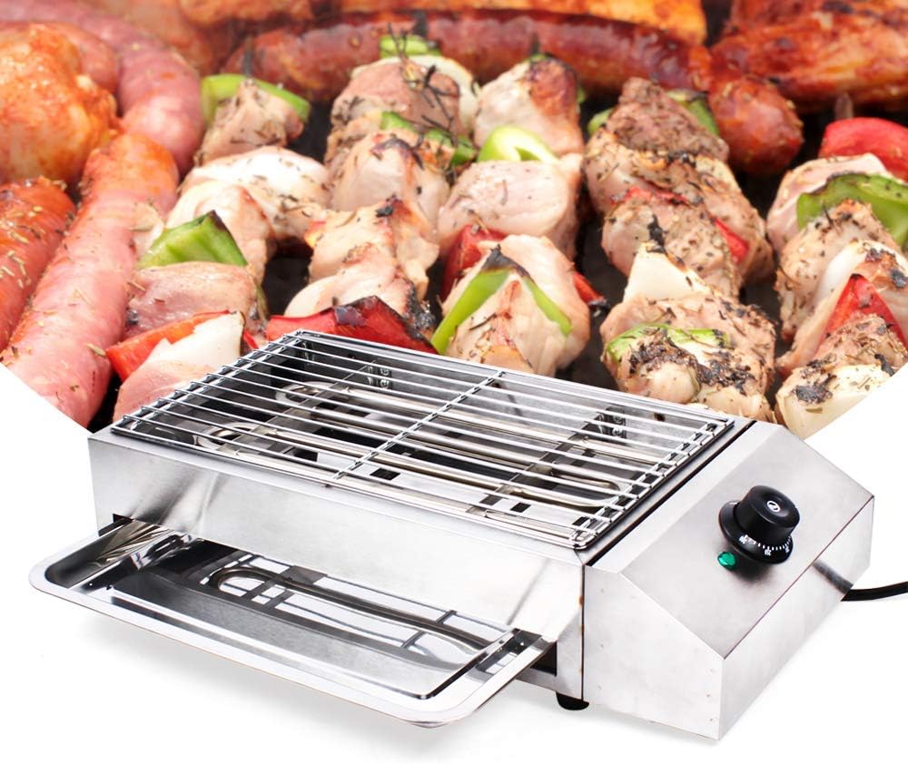 DNYSYSJ Commercial Electric Barbecue Oven Grill Equipment Smokeless Grill for BBQ 1800W 110V