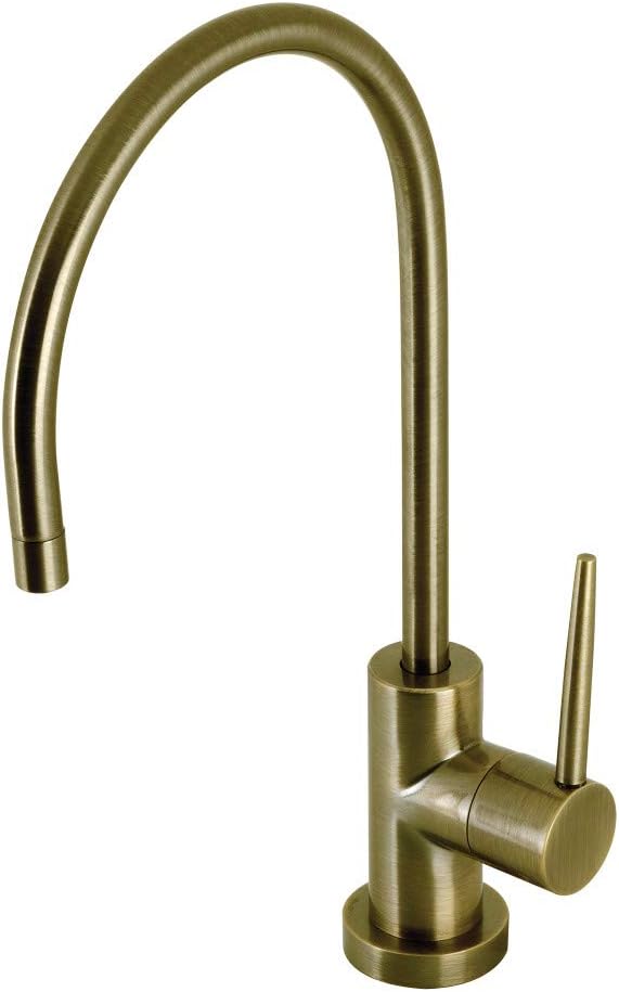 Kingston Brass KS8190NYL New York Water Filtration Faucet, Matte Black, 11.13 x 5.88 x 1.69