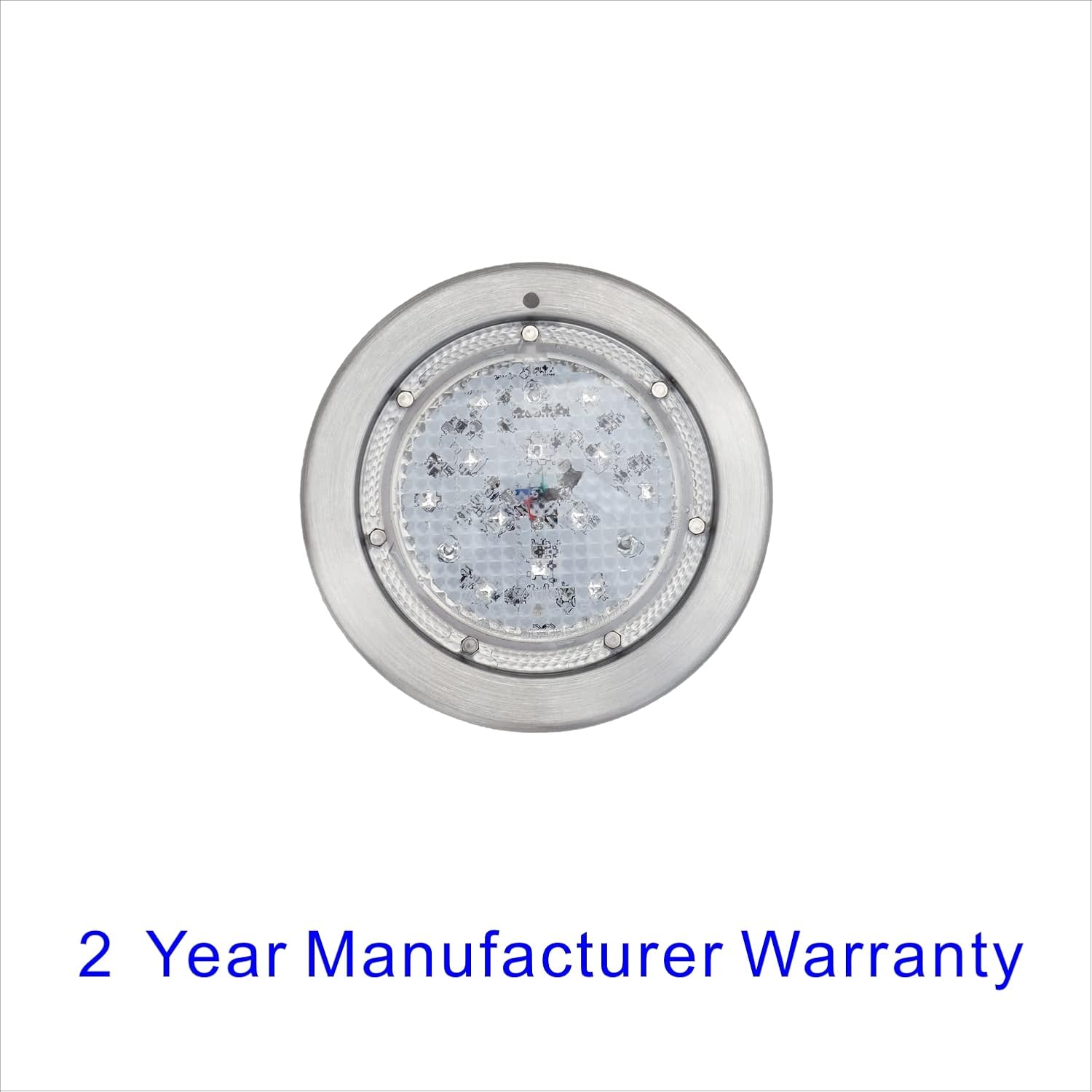 Voswitch Poolexa SS06100 6 inch Small LED Color Inground Pool/Spa Light for Wet Niche with 100 Foot Cord (Controller Included)