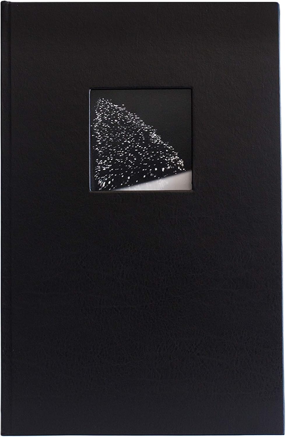Kolo Hudson 3up Photo Album, Holds 300 4x6 Photos, Ideal for Weddings and Baby Books, Black Leather