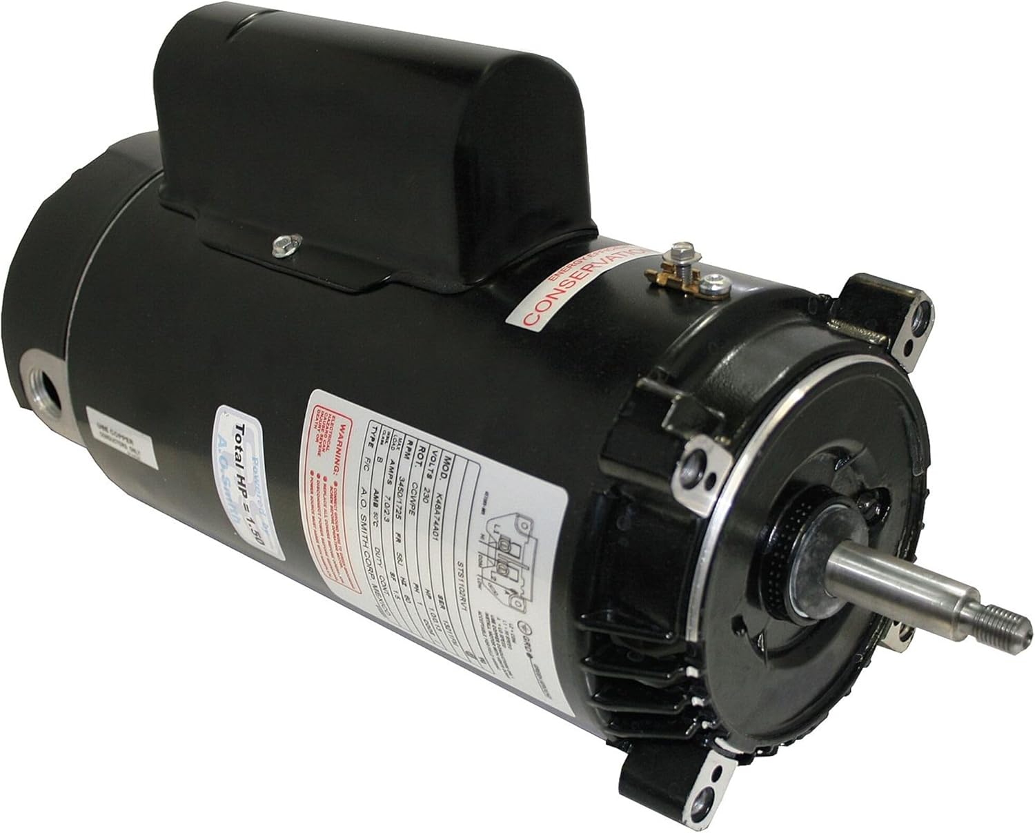 Century Electric UST1252 2 1/2-Horsepower Up-Rated Round Flange Replacement Motor (Formerly A.O. Smith)