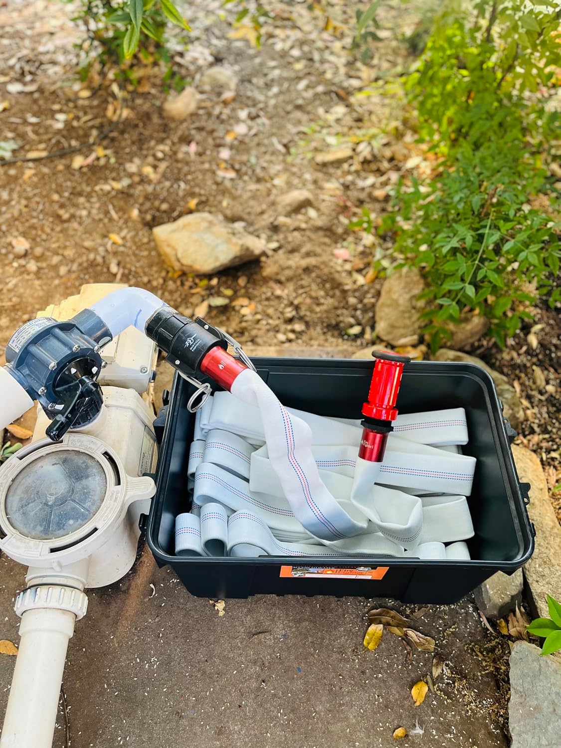 100' FireFighter1 Extension - REQUIRES PRIMARY FireFighter1 Hose to connect to - Providing Instant Access to Pool Water During a Fire Emergency