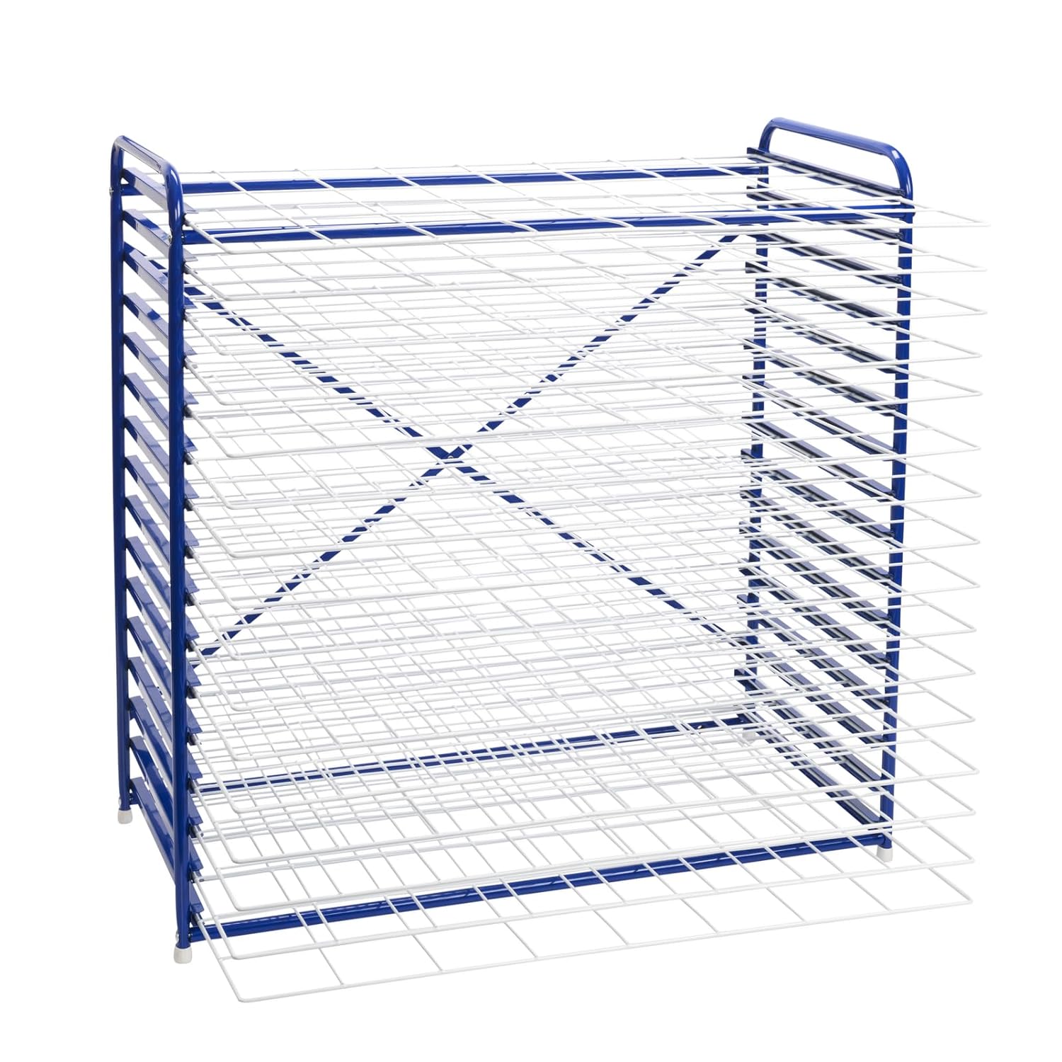 Colorations Art Drying Rack, Classroom Art Supplies, Tabletop or Wall Mount, School Art Drying Racks, Painting Stand, Studios, Homes, or Classrooms, Metal Shelves to Dry Paintings, 26