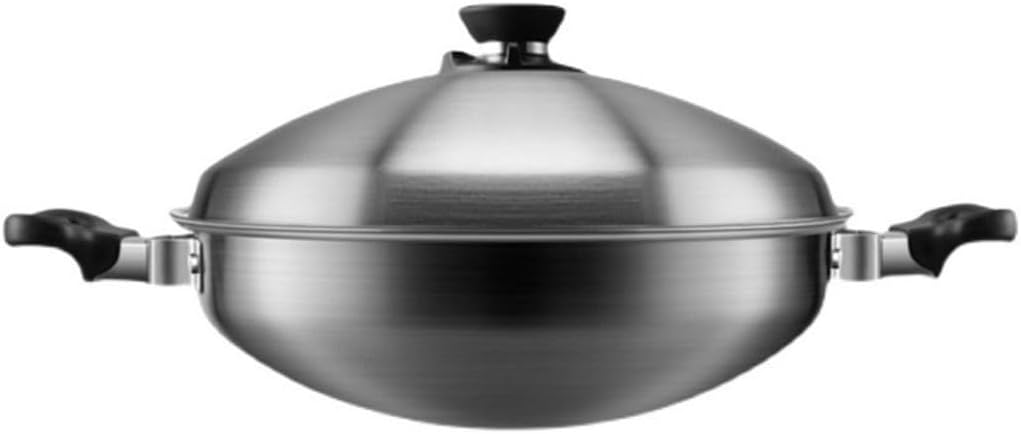 Household Stainless Steel Frying Pan Large Ear Chinese Non-stick