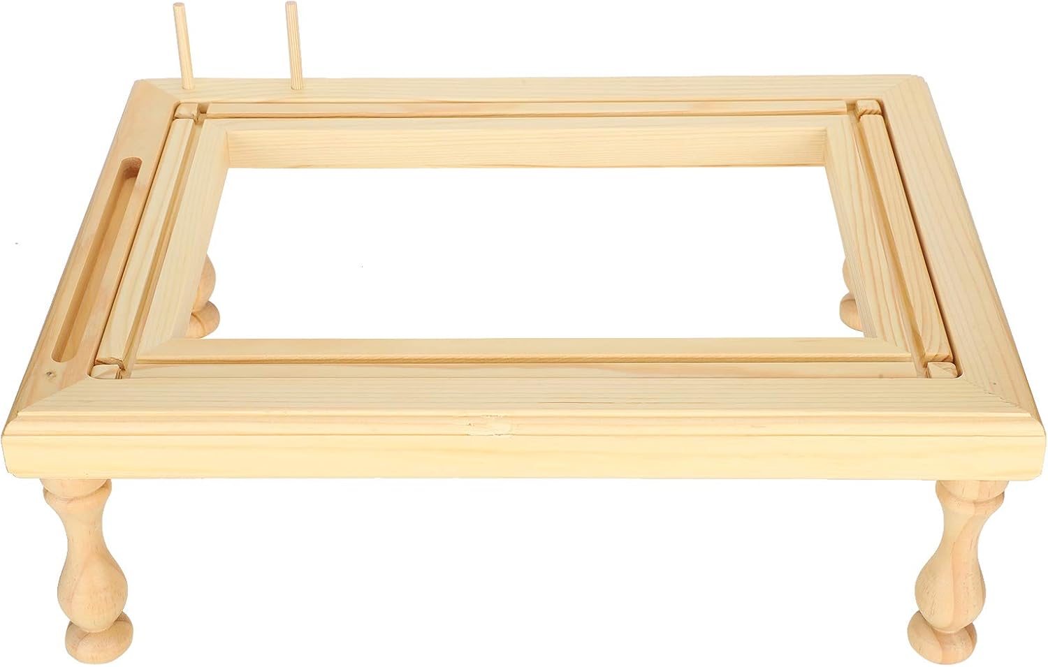 Embroidery Frame Stand Beech Wood Scroll Quilt Holder for Stitching Sewing Craft, Glossy and Size for Adults and Children