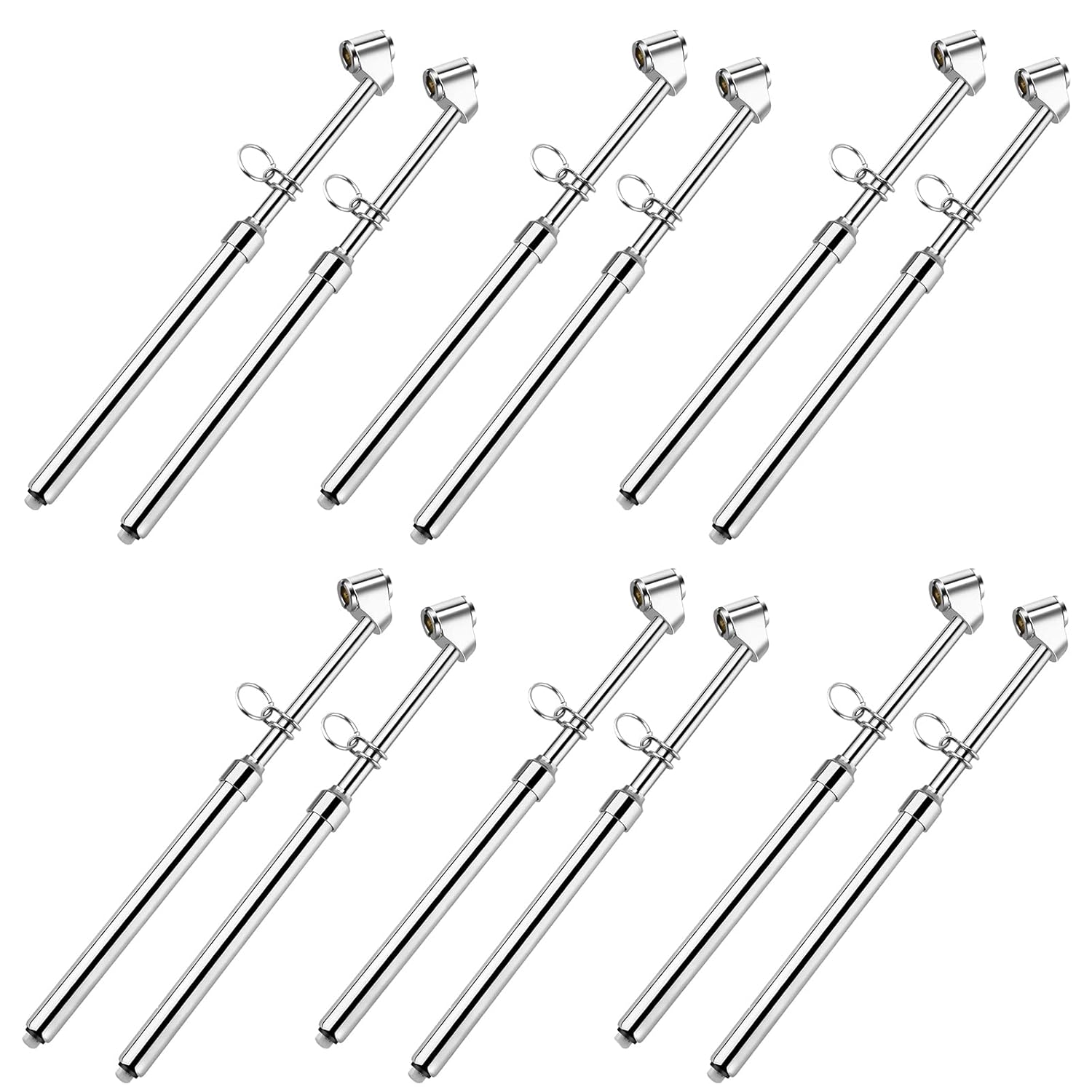 ATsafepro Semi Truck Tire Pressure Gauge, Heavy Duty Tire Gauge Range to 150PSI/10Bar,Dual Head Air Pressure Gauge for RV, Semi, Truck,SUV and Car(Pack of 12)