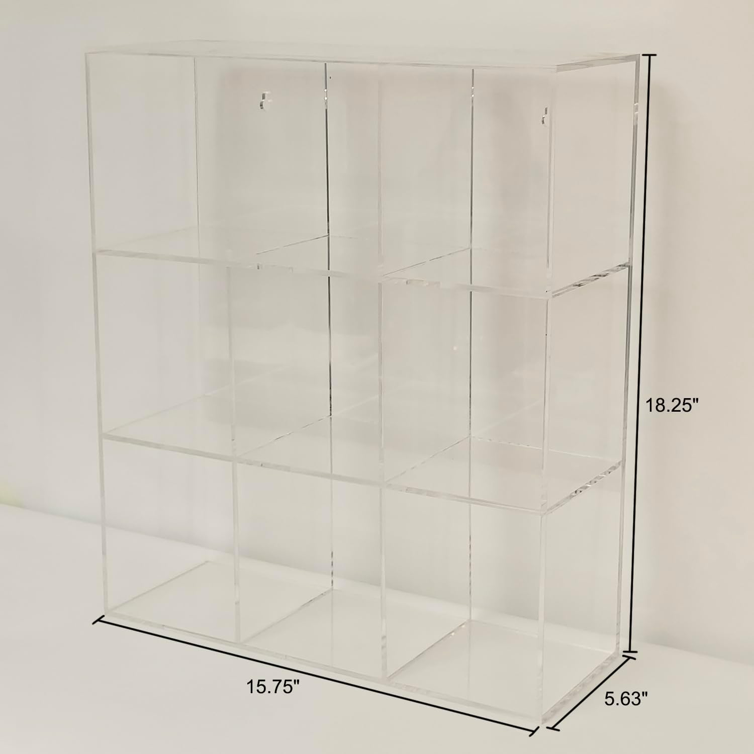 CiaoHER Clear Acrylic Medical Suture Rack, Surgical Thread Organizer (Tripple Layers, 9 Slots)