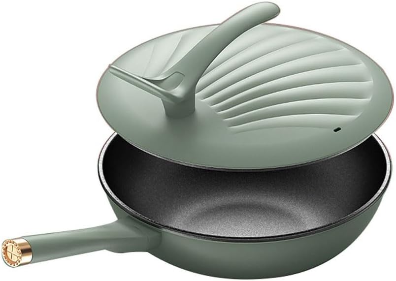 Household Non Stick Pan for Stir Frying Flat Bottomed Induction Cooker Gas Stove and