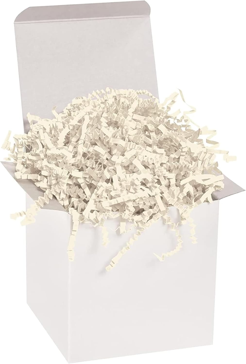 Partners Brand 10 lb. Ivory Crinkle Paper Packing, Shipping, and Moving Box Filler Shredded Paper for Box Package, Basket Stuffing, Bag, Gift Wrapping, Holidays, Crafts, and Decoration