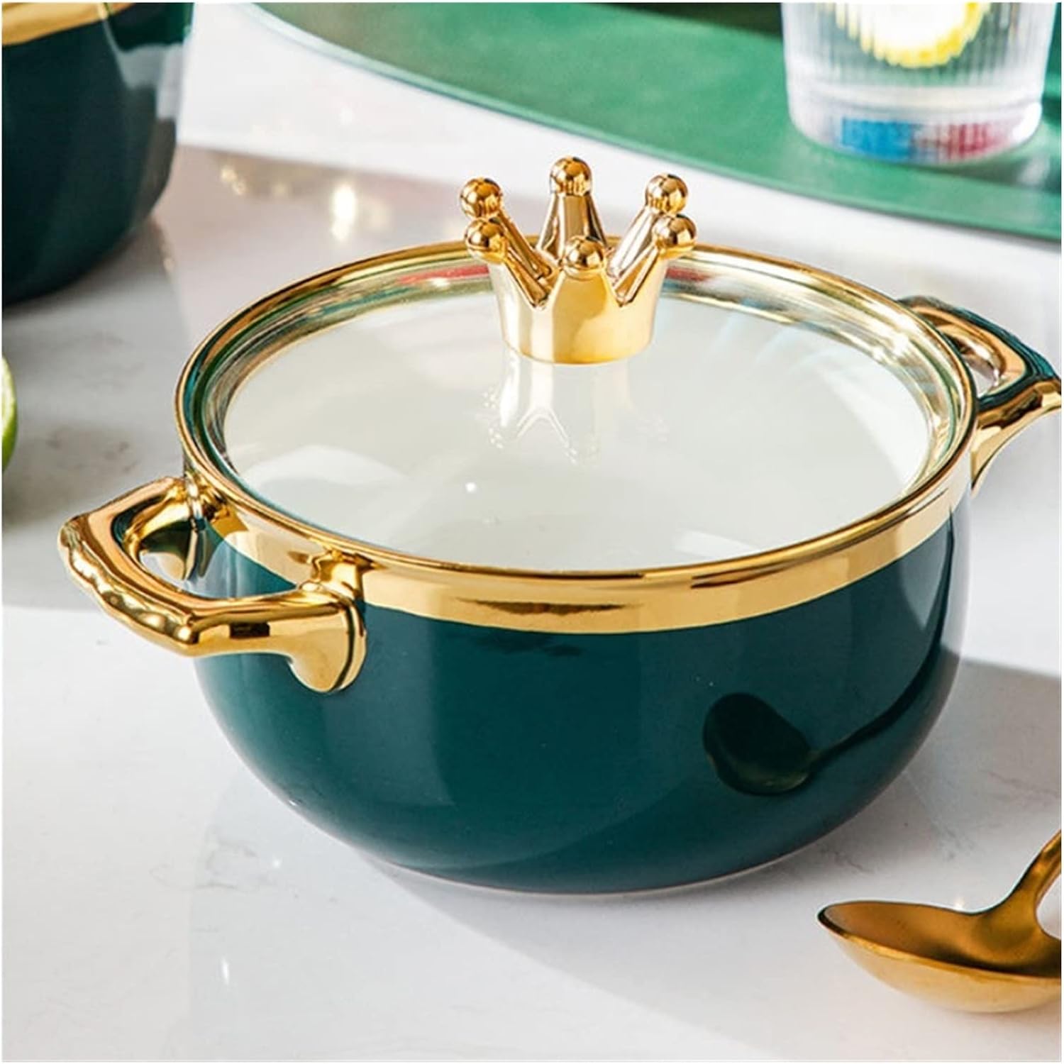 Ceramic Bowl With lid Breakfast Cereal Fruit Solid Color Dessert Soup Noodle Phnom Penh Microwave Oven