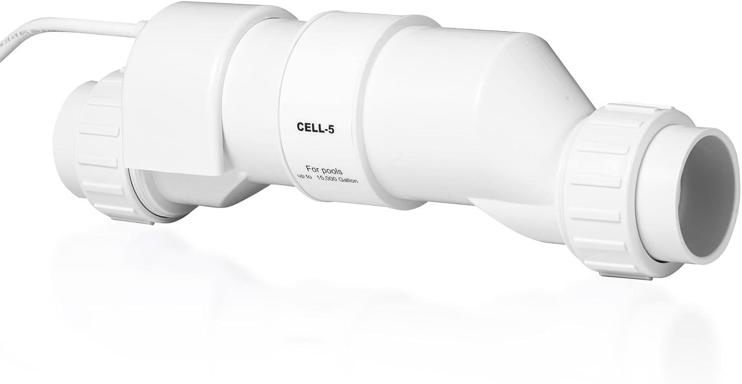 Salt Cell Replacement for Pool, Salt Chlorine Generator Cells-5, Compatiable with Hayward T-Cell-3 for Pool up to 15,000 Gallons