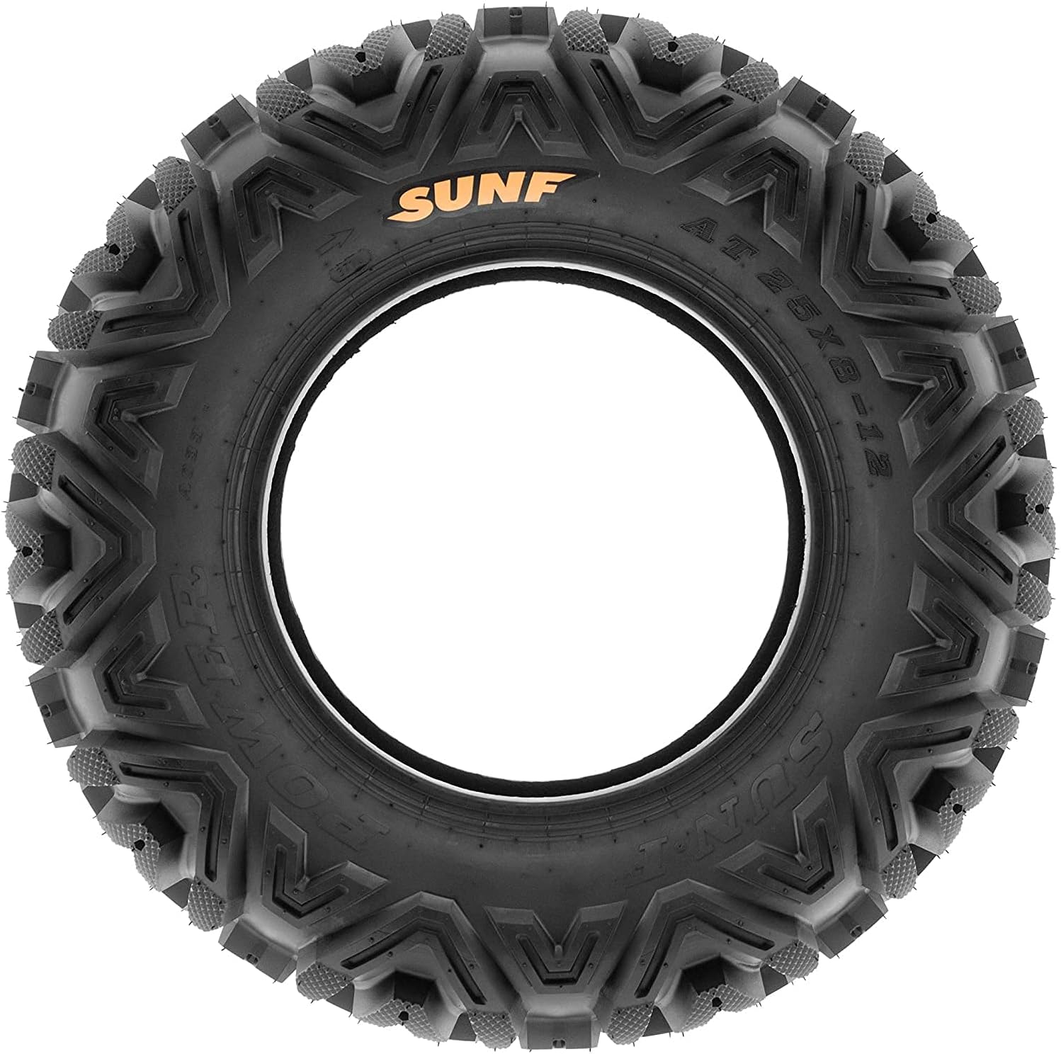 SunF A033 Power.I 25x8-12 ATV UTV Tire All-Terrain Off-Road, 6 Ply Tubeless