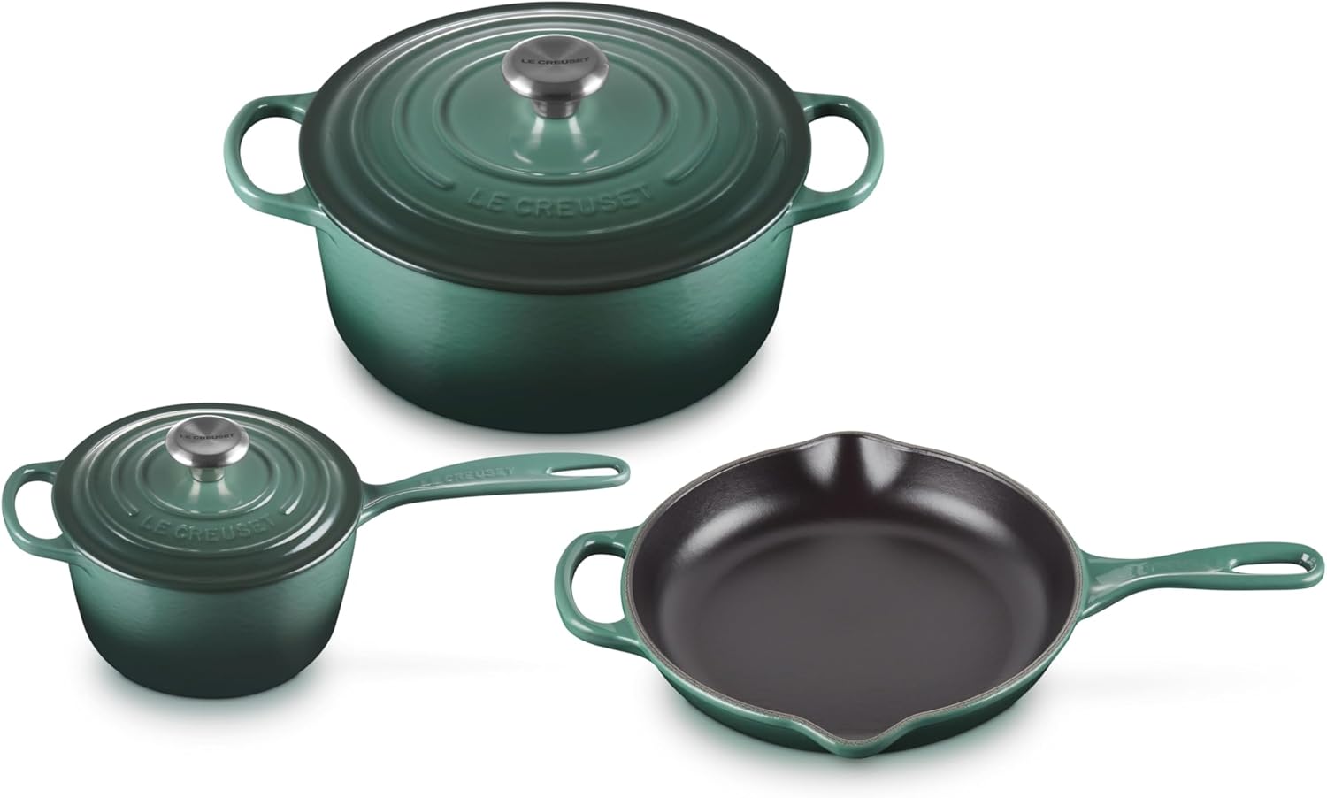 Le Creuset Enameled Cast Iron Signature Cookware Set, 5 pc, Artichaut