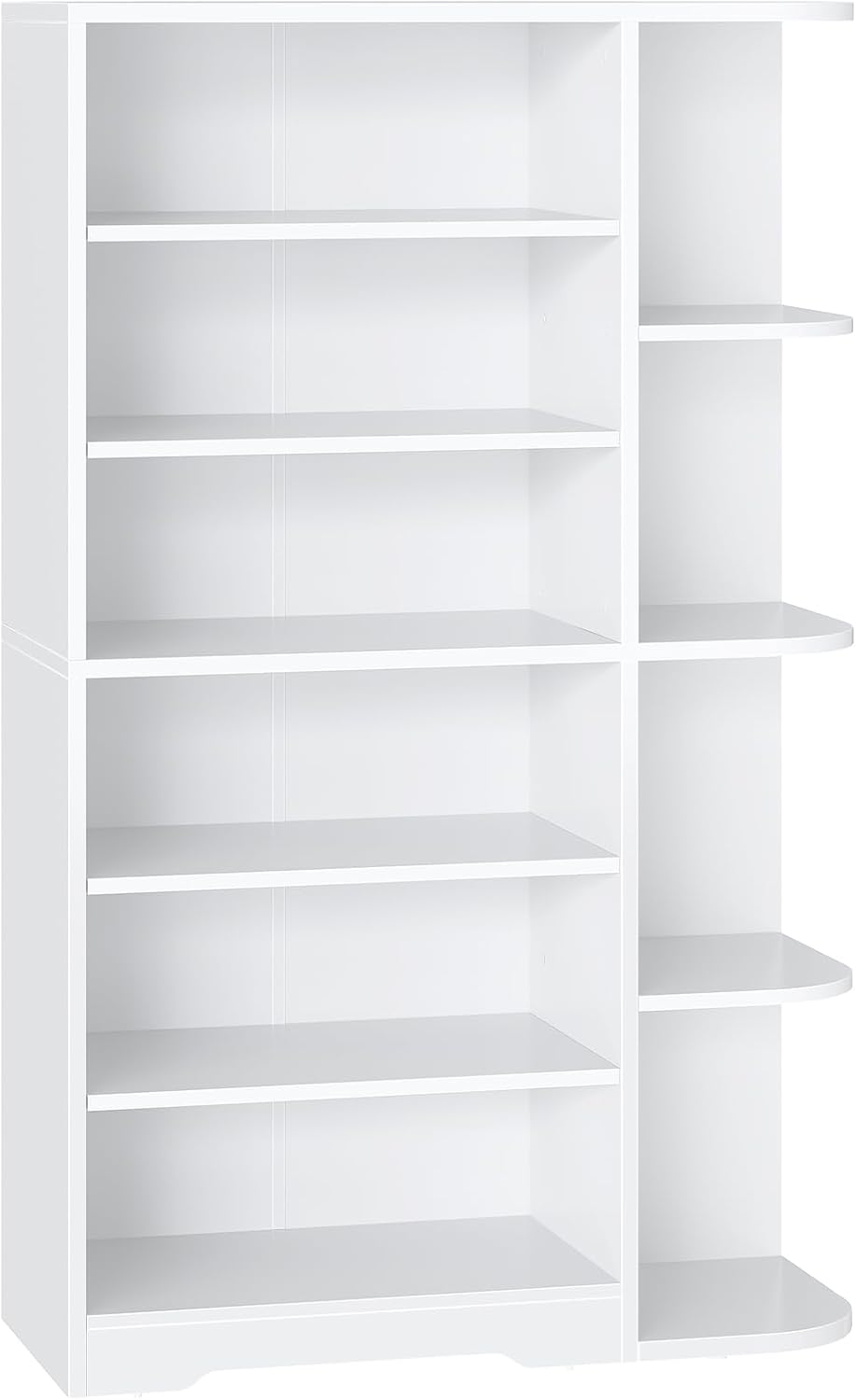 7-Tier Wooden Shoe Cabinet with Open Storage, Tall Shoe Storage Cabinet, Multifunctional Shoe Rack with Open Shelves, Entryway Shoe Organizer for Closet, Hallway, White SC02WT