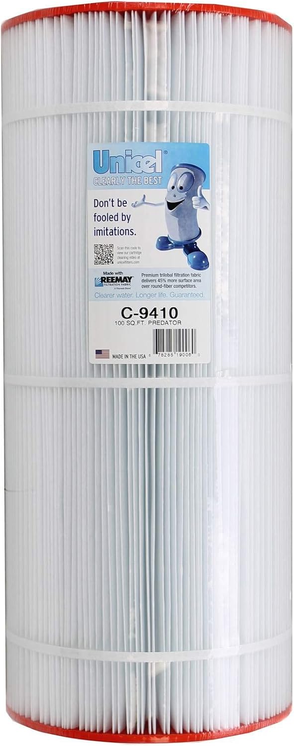 Unicel C-9410 100 Square Foot Media Replacement Pool Filter Cartridge with 155 Pleats, Compatible with Pentair, American, Pac Fab, & Sta-Rite (4 Pack)