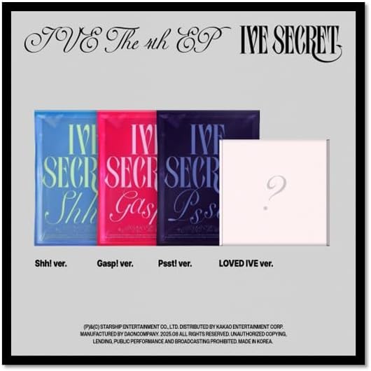 IVE IVE SECRET [3 Photobook + 1 LOVED IVE 4 Ver Set] 4th EP