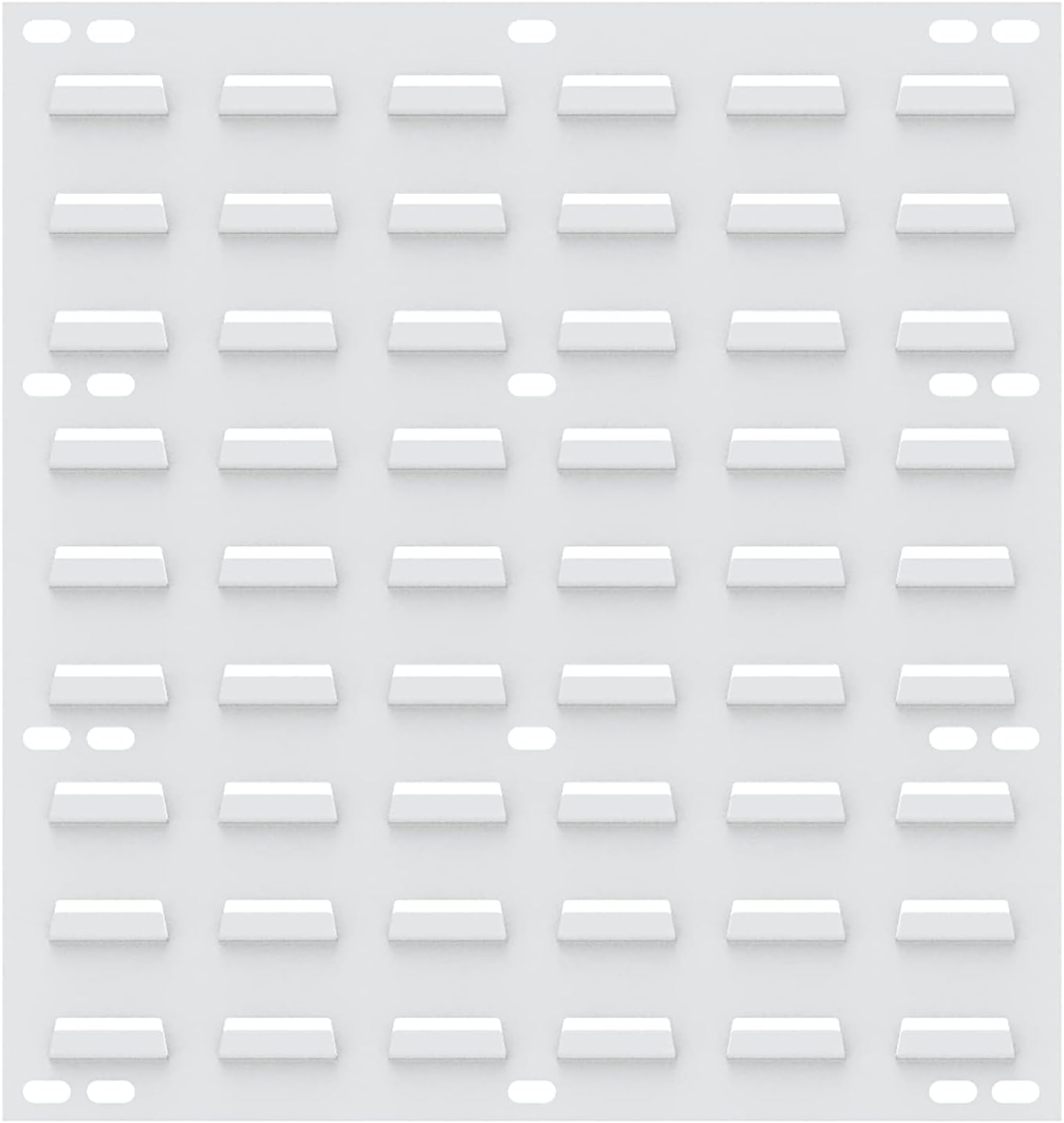 Akro-Mils 30618 Louvered Steel Wall Mount Panel Garage Organizer for Hanging AkroBin Storage Bins, 18-Inch W x 19-Inch H, White, 4 Pack